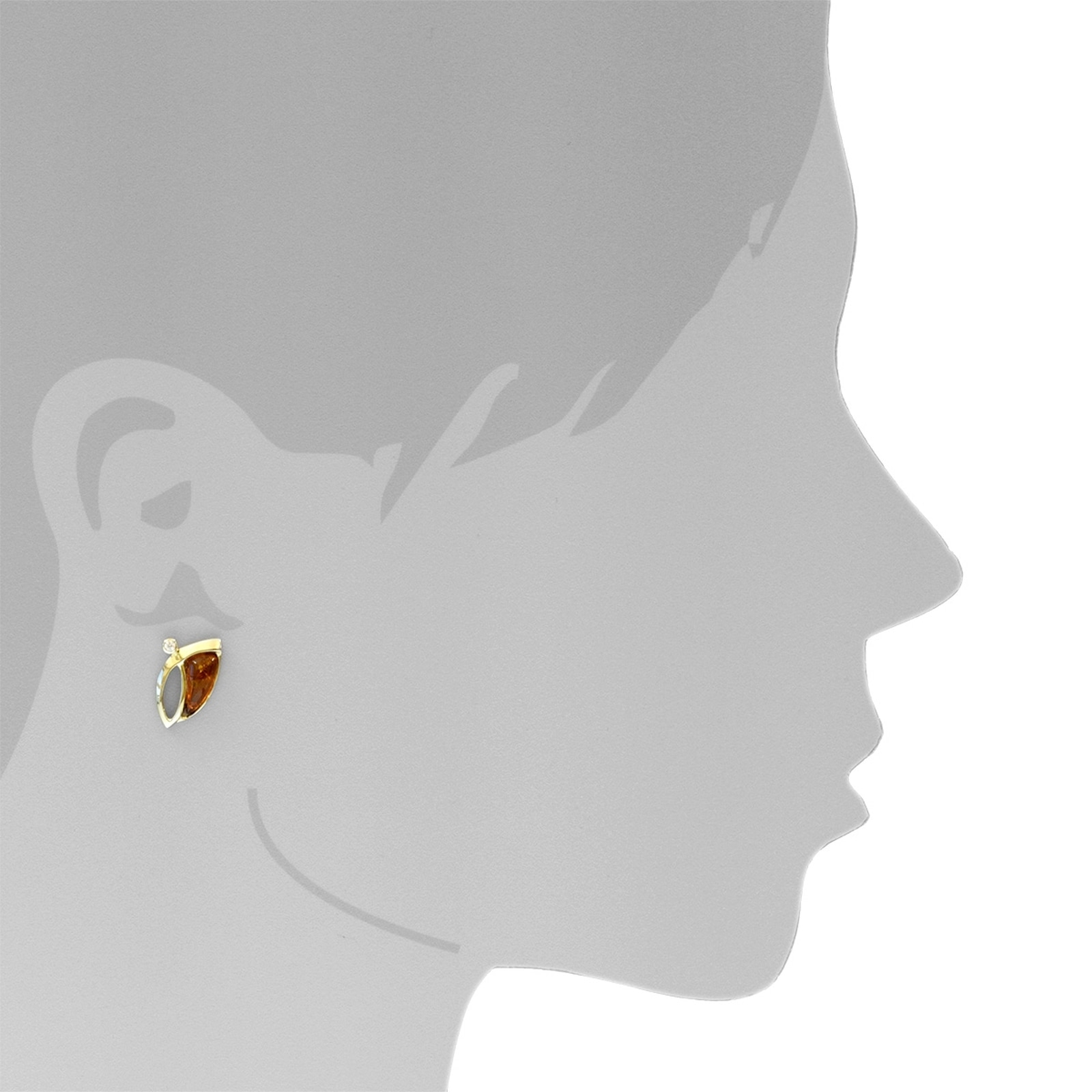 OSTSEE-SCHMUCK Paar Ohrstecker »Ostsee-Schmuck Ohrstecker Antonia Ohrstecker Antonia«, (2 tlg.)