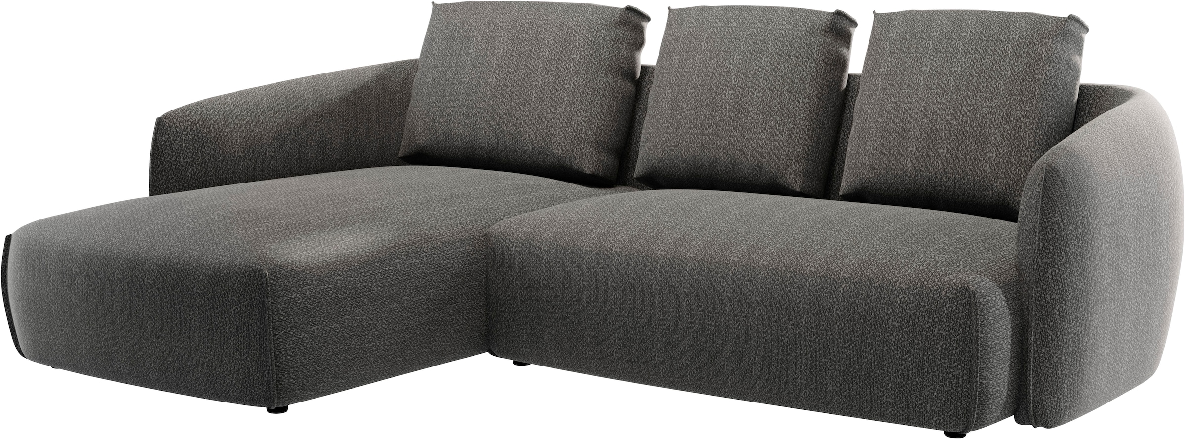Guido Maria Kretschmer Home&Living Ecksofa »Shawn Designsofa mit elegant geschwungen Armlehnen, L-Form«, bequem, organischer Form, mit hochwertigem Bezug