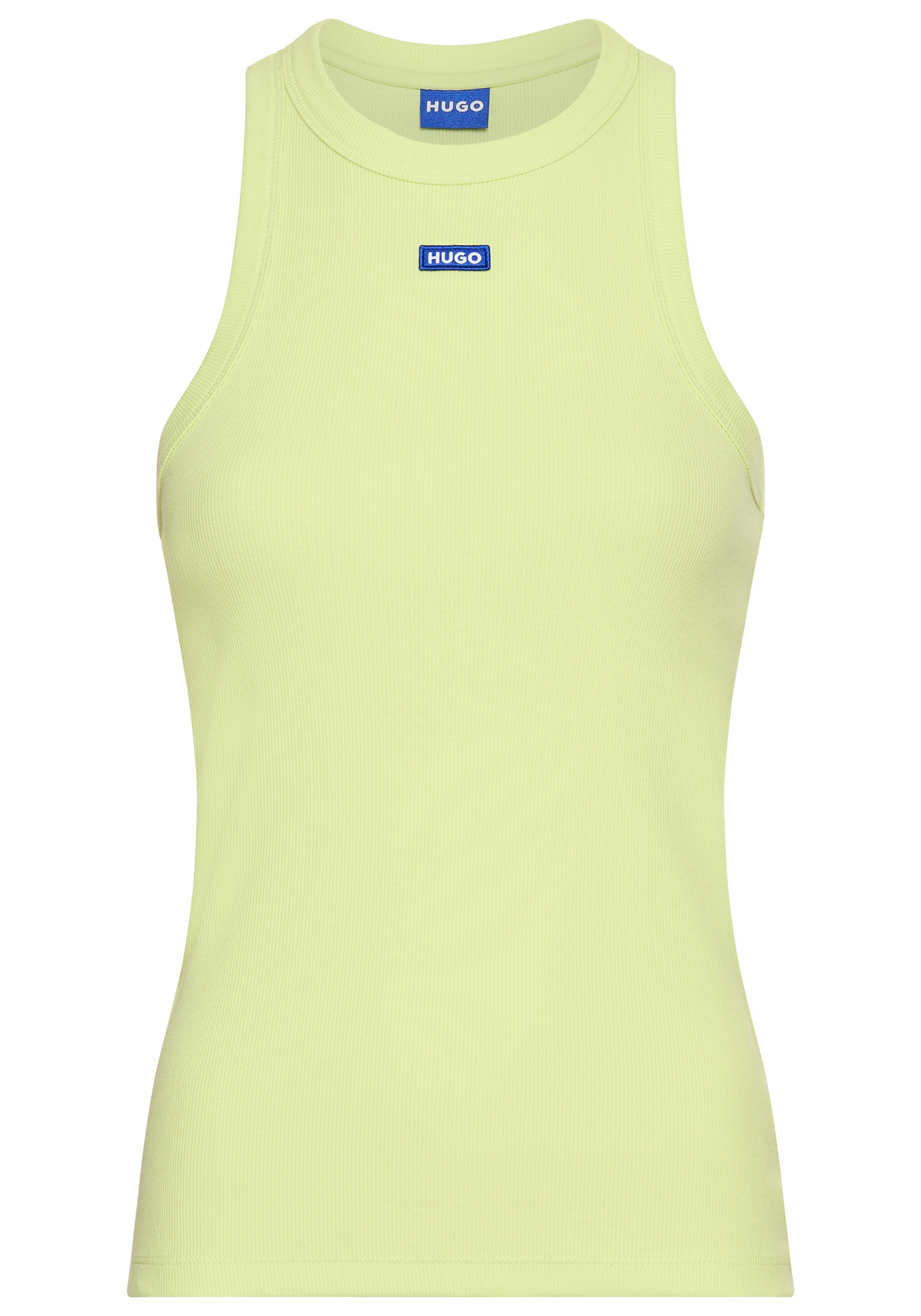 HUGO Blue Tanktop »Easy Tank«, Rippware aus Baumwollmischung mit Elasthan