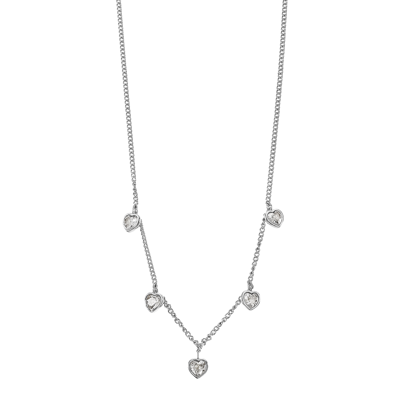 Lotus Herzkette »Essentials - Herzen« mit Glasstein