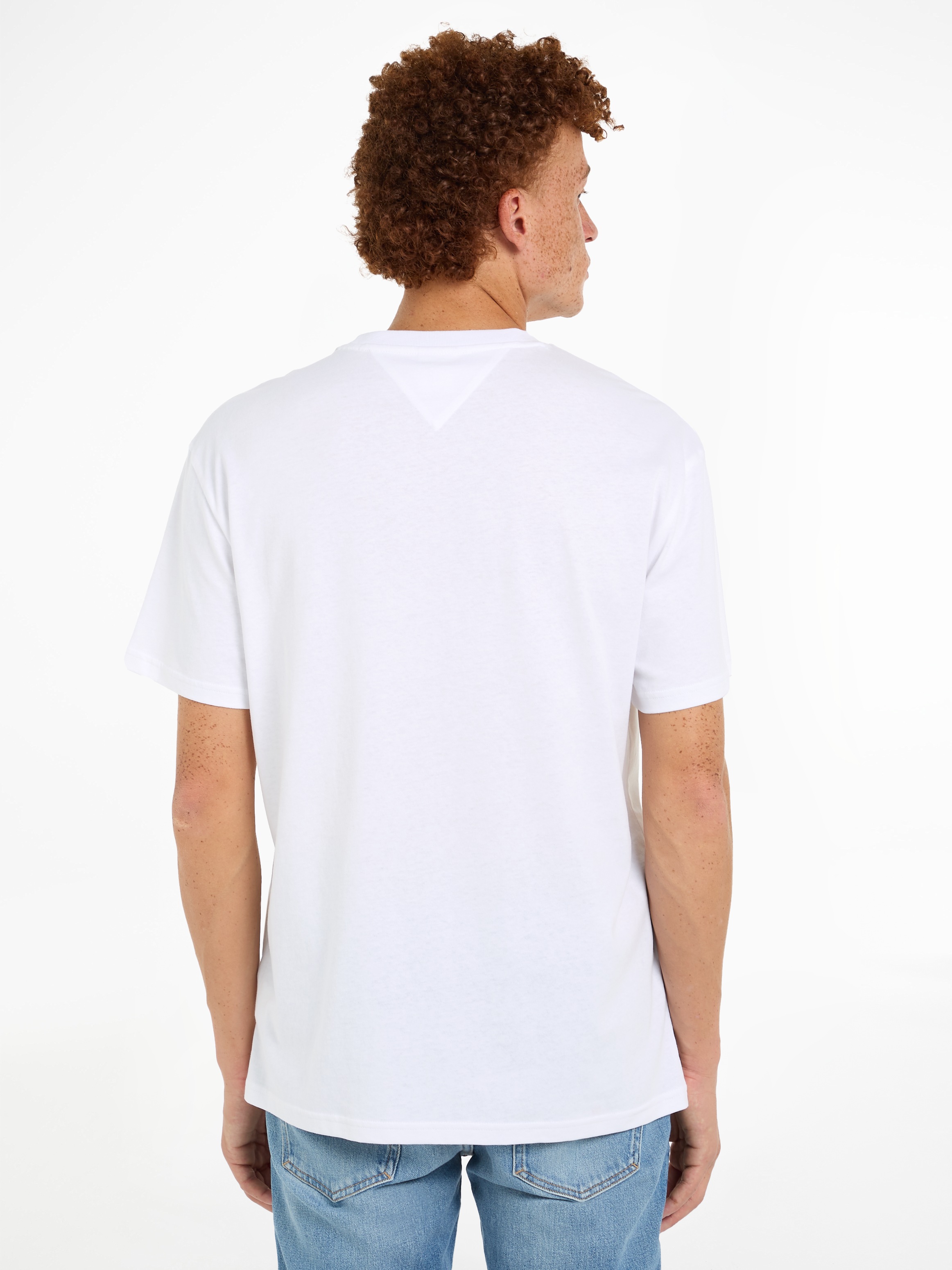 Tommy Jeans Plus T-Shirt »TJM REG STREET SIG FLAG TEE EXT«, Große Größen mit Print
