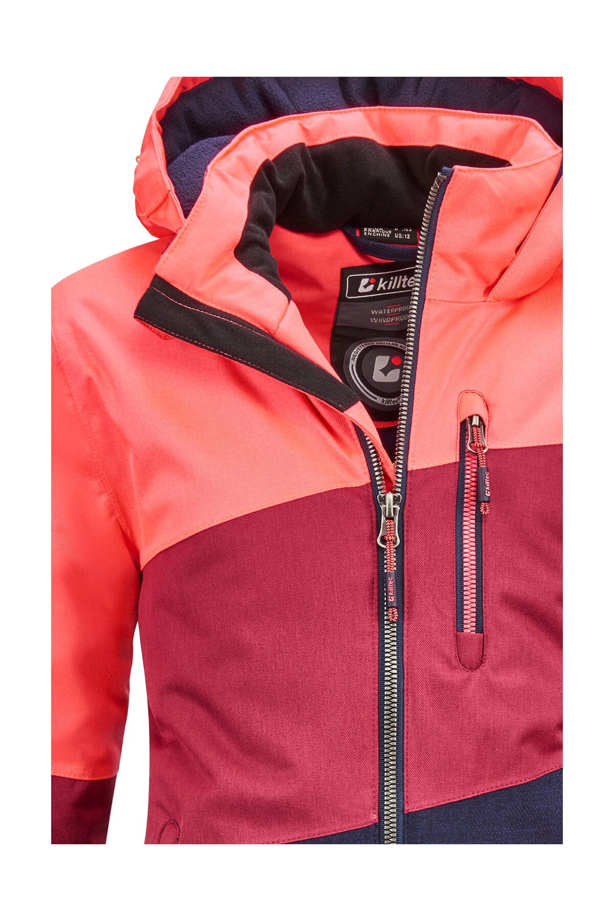 Killtec Outdoorjacke »Lynge GRLS JCKT B« Wasserdichte Winterjacke mit Kapuze, Fleece, verstellbaren Ärmeln