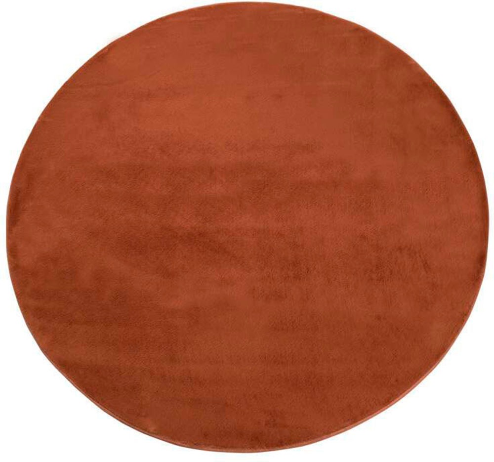 Carpet City Hochflor-Teppich »TOPIA400«, rund, 21 mm Höhe, besonders weich und kuschelig durch Polyester, Uni-Farben