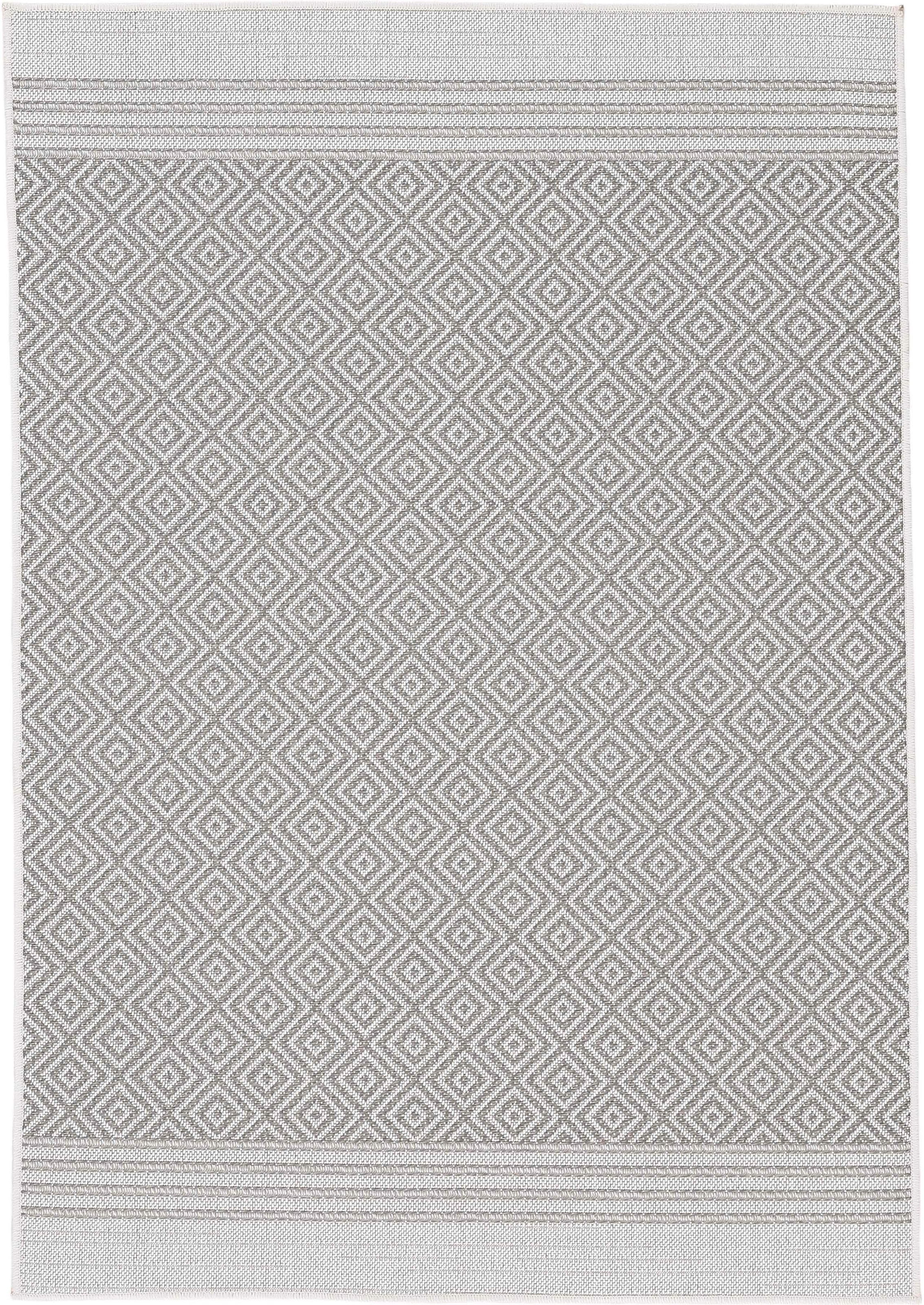 carpetfine Teppich »Boho 103«, rechteckig, 4 mm Höhe, robustes Flachgewebe, günstig online kaufen