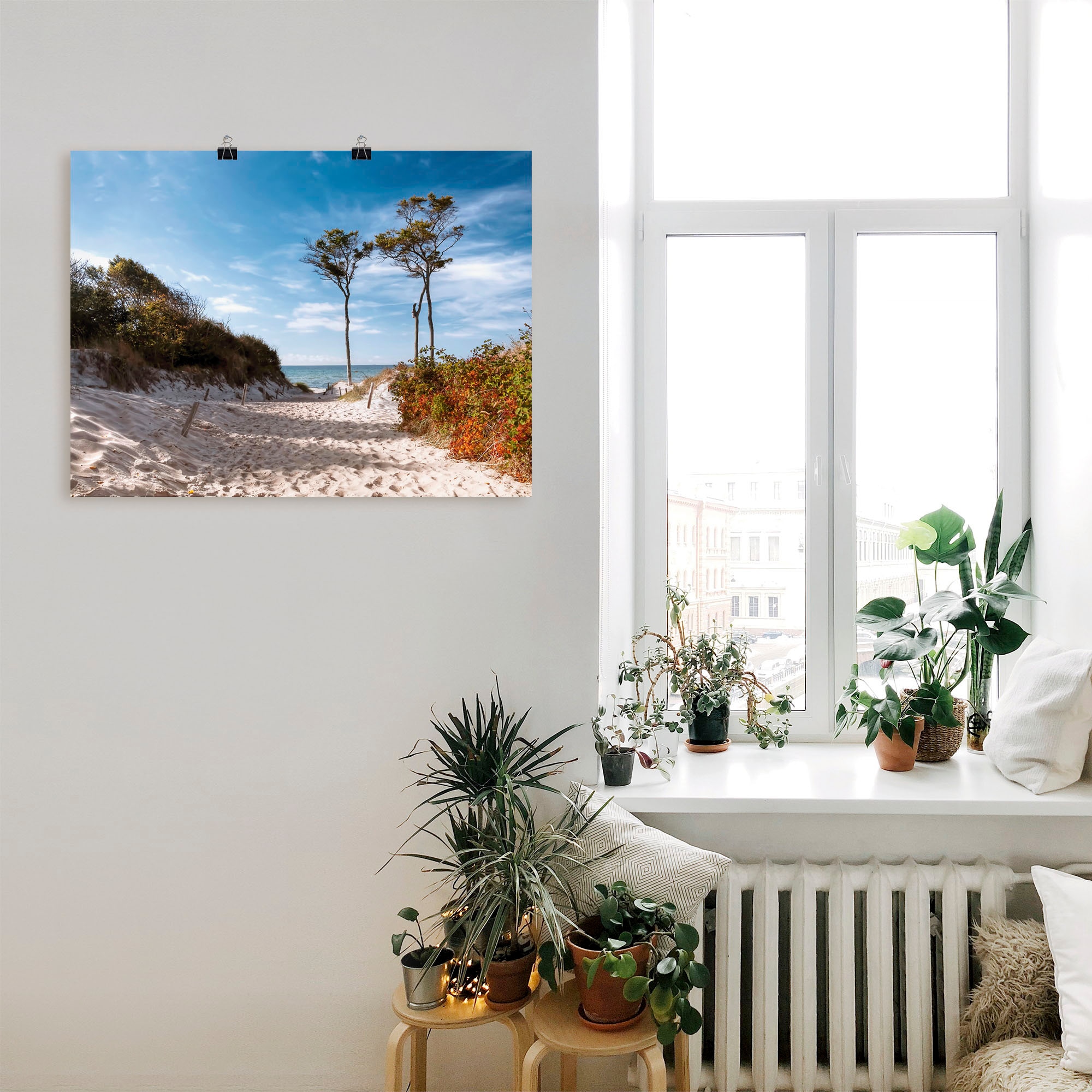 Artland Wandbild »Weststrand Darss«, Strand, (1 St.), als Leinwandbild, Poster, Wandaufkleber in verschied. Größen
