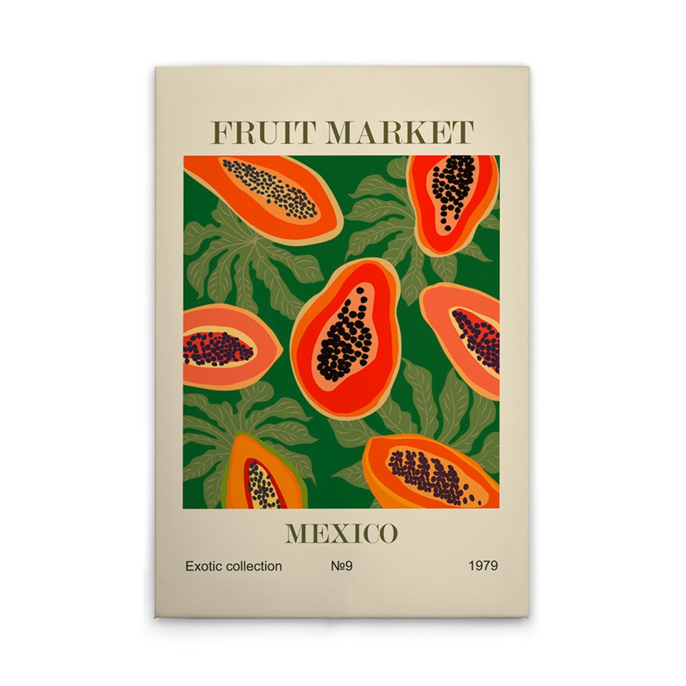 A.S. Création Leinwandbild »Fruit Market 2 - Wandbild Beige Orange Keilrahm günstig online kaufen