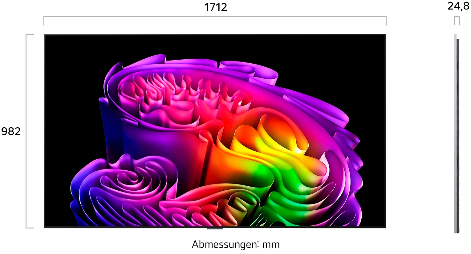 LG OLED-Fernseher »OLED77G67LW« 195 cm/77 ″ Smart-TV