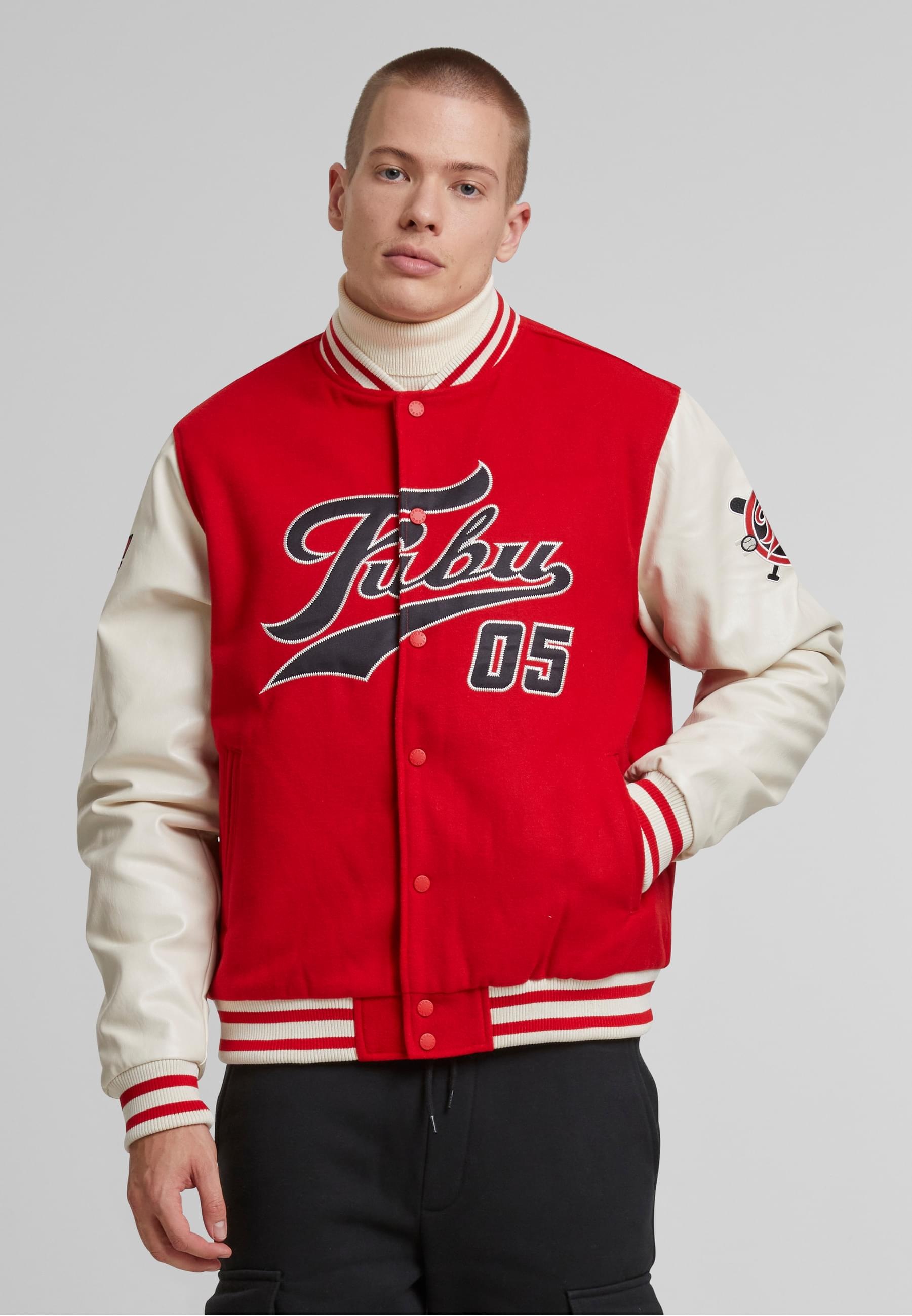 Fubu Collegejacke »Fubu FM243-003-1 Fubu Varsity Block College Jacket« 1 Stk. tlg. ohne Kapuze