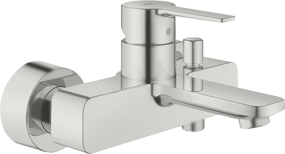 Grohe Wannenarmatur »Lineare«, Einhand-Wannenbatterie, für Wandmontage, supersteel kaufen