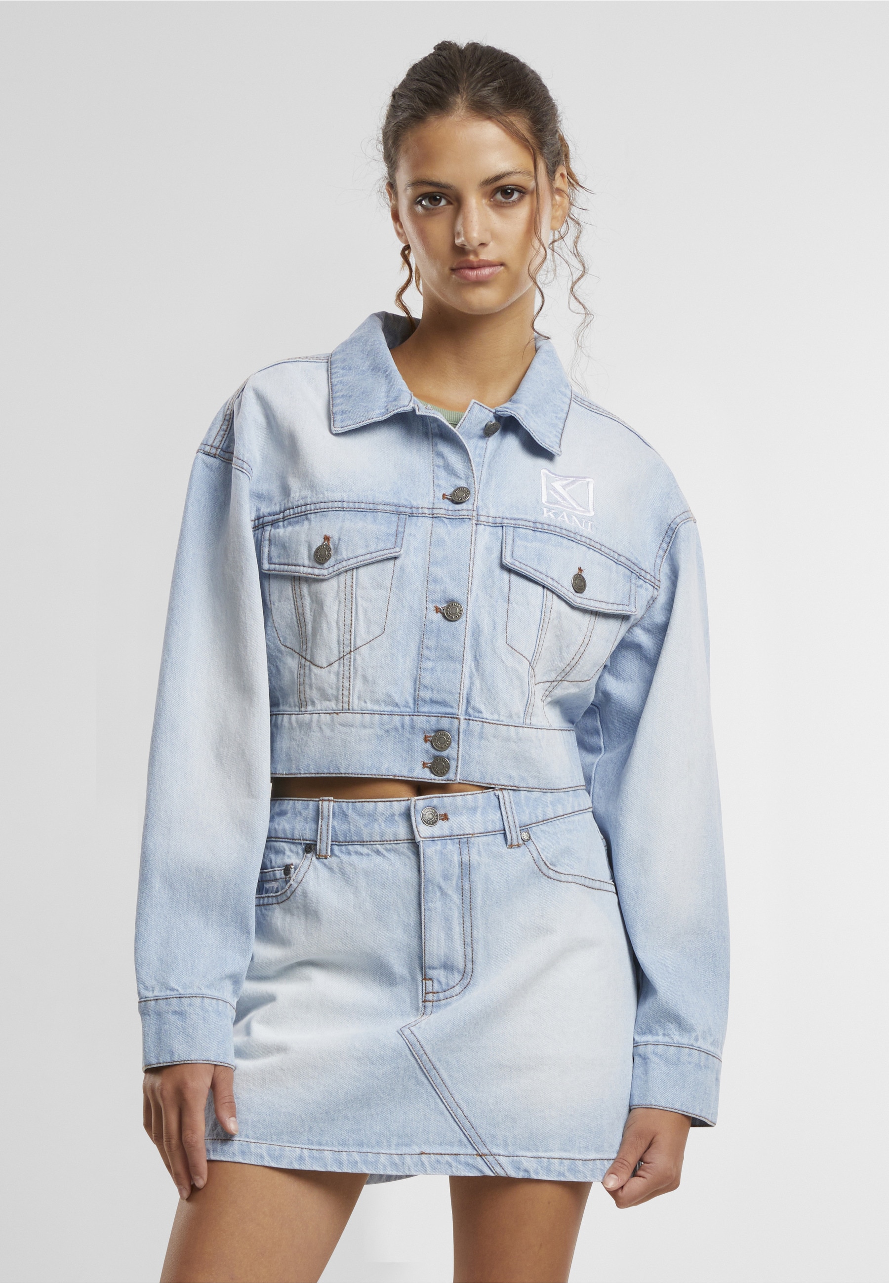 Karl Kani Jeansjacke »Karl Kani Og Kani Denim Jacket« 1 Stk. tlg. ohne Kapuze