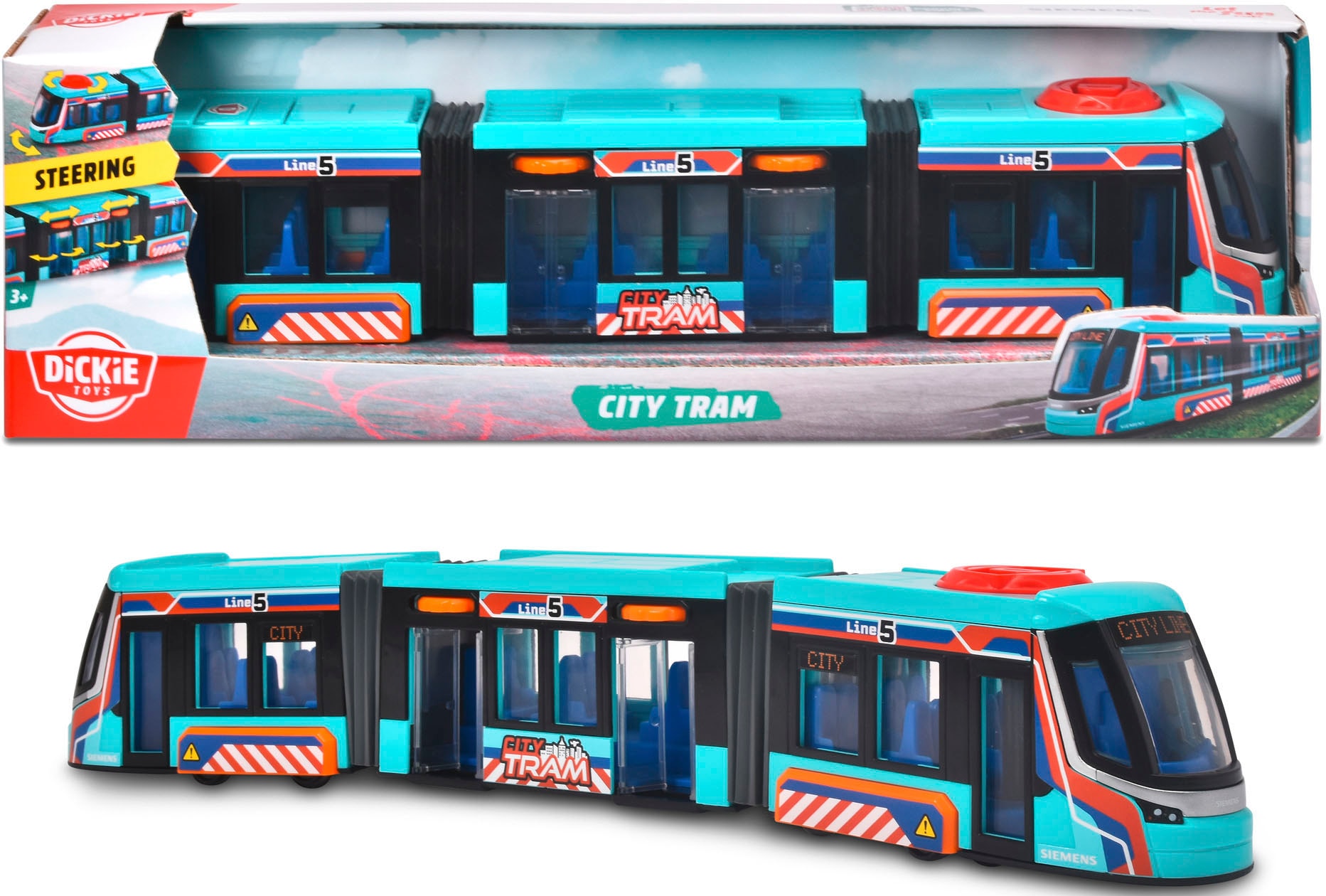 Dickie Toys Spielzeug-Straßenbahn »Siemens City Tram«