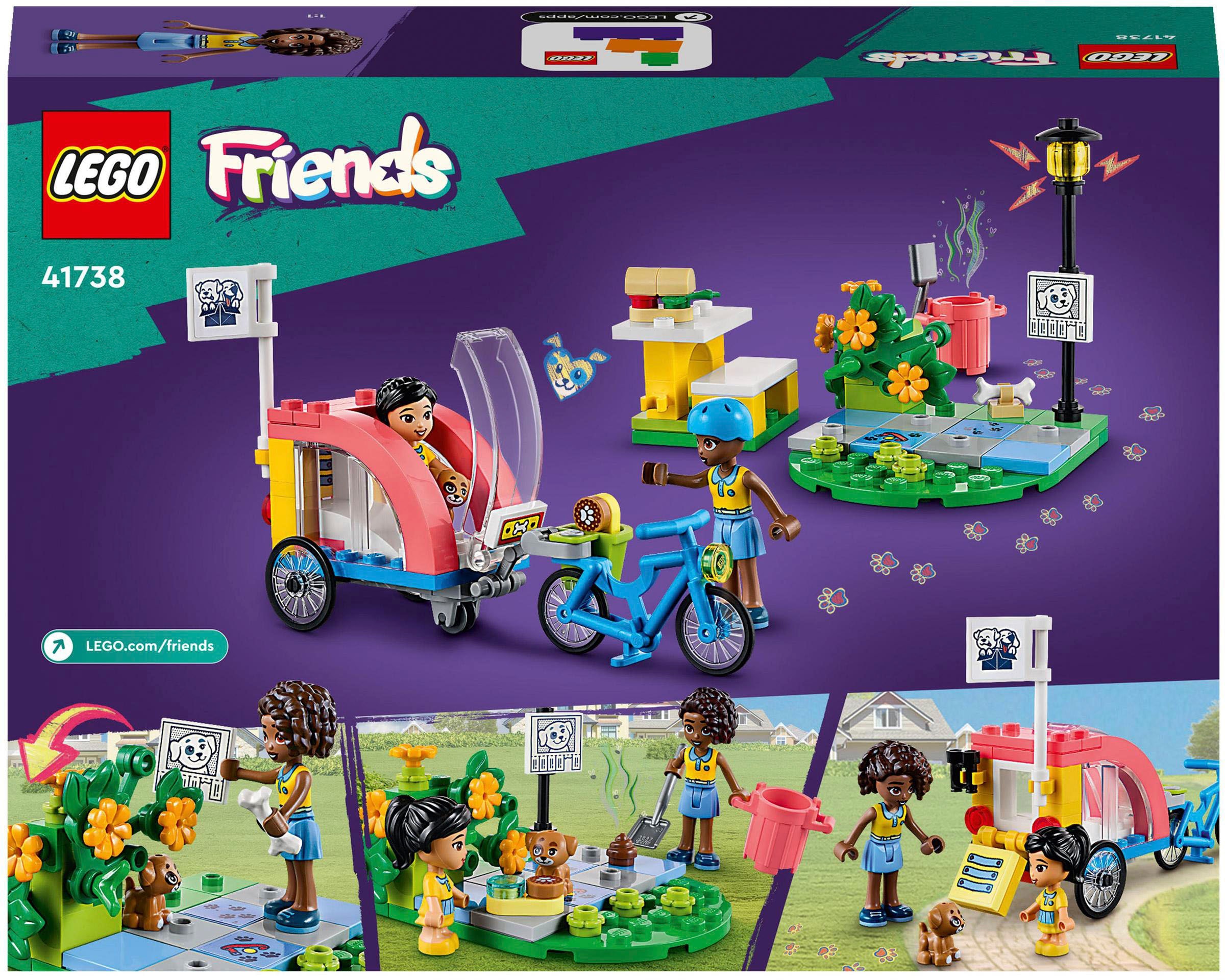 LEGO® Konstruktionsspielsteine »Hunderettungsfahrrad (41738), LEGO® Friends«, (125 St.), Made in Europe