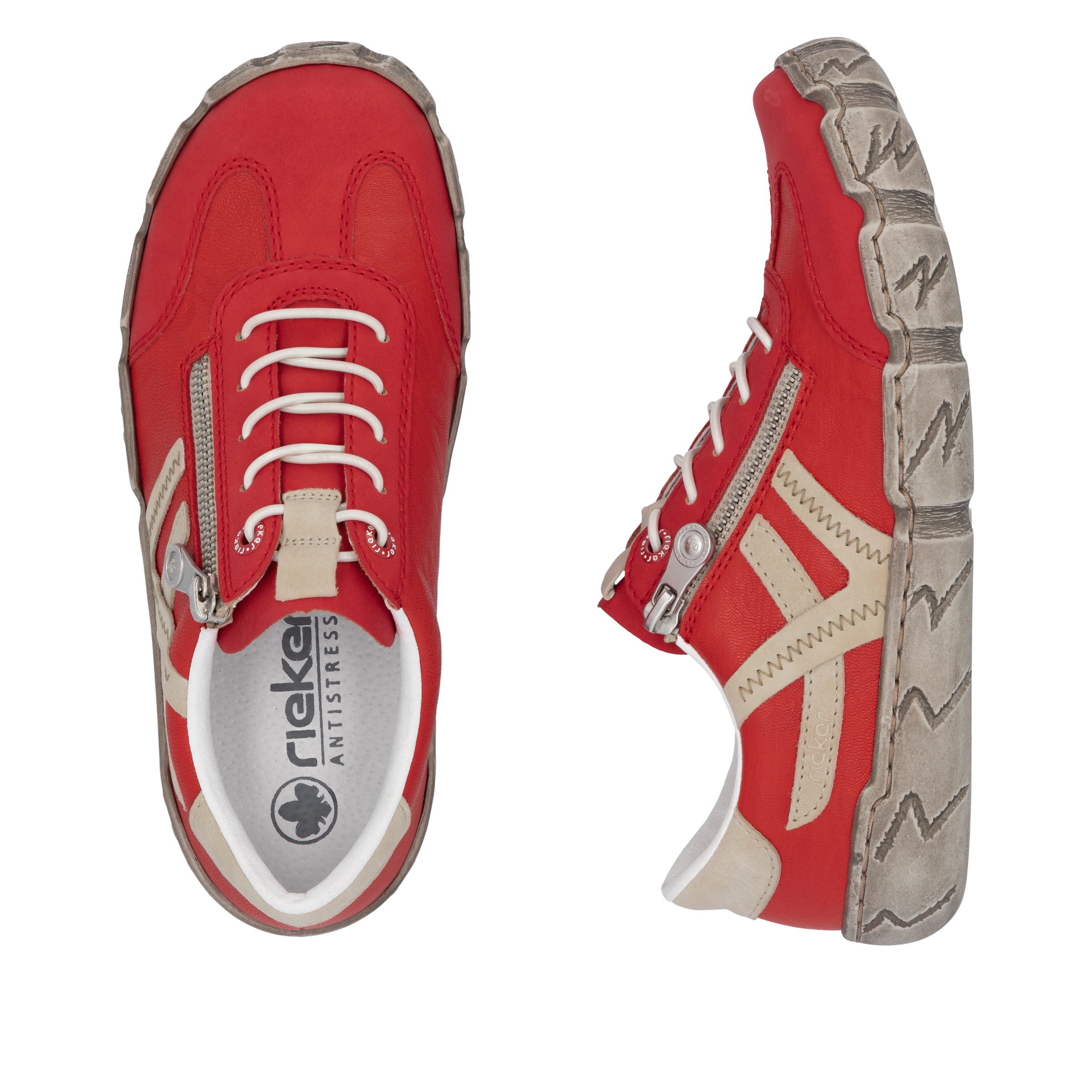 Rieker Slip-On Sneaker, Halbschuh, Schlupfschuh, Freizeitschuh mit weicher Innensohle