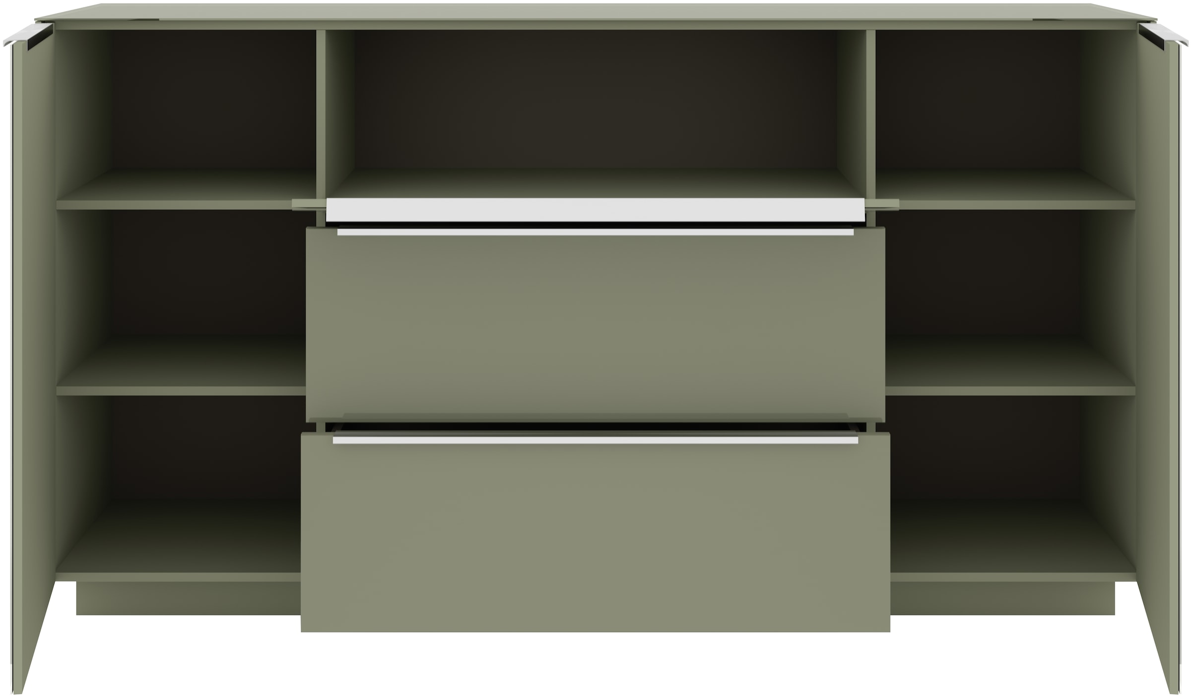 set one by Musterring Sideboard »Reno« 1 Stk. tlg. Mit Sockel in diversen Farben, 102 cm Höhe & Farbauswahl