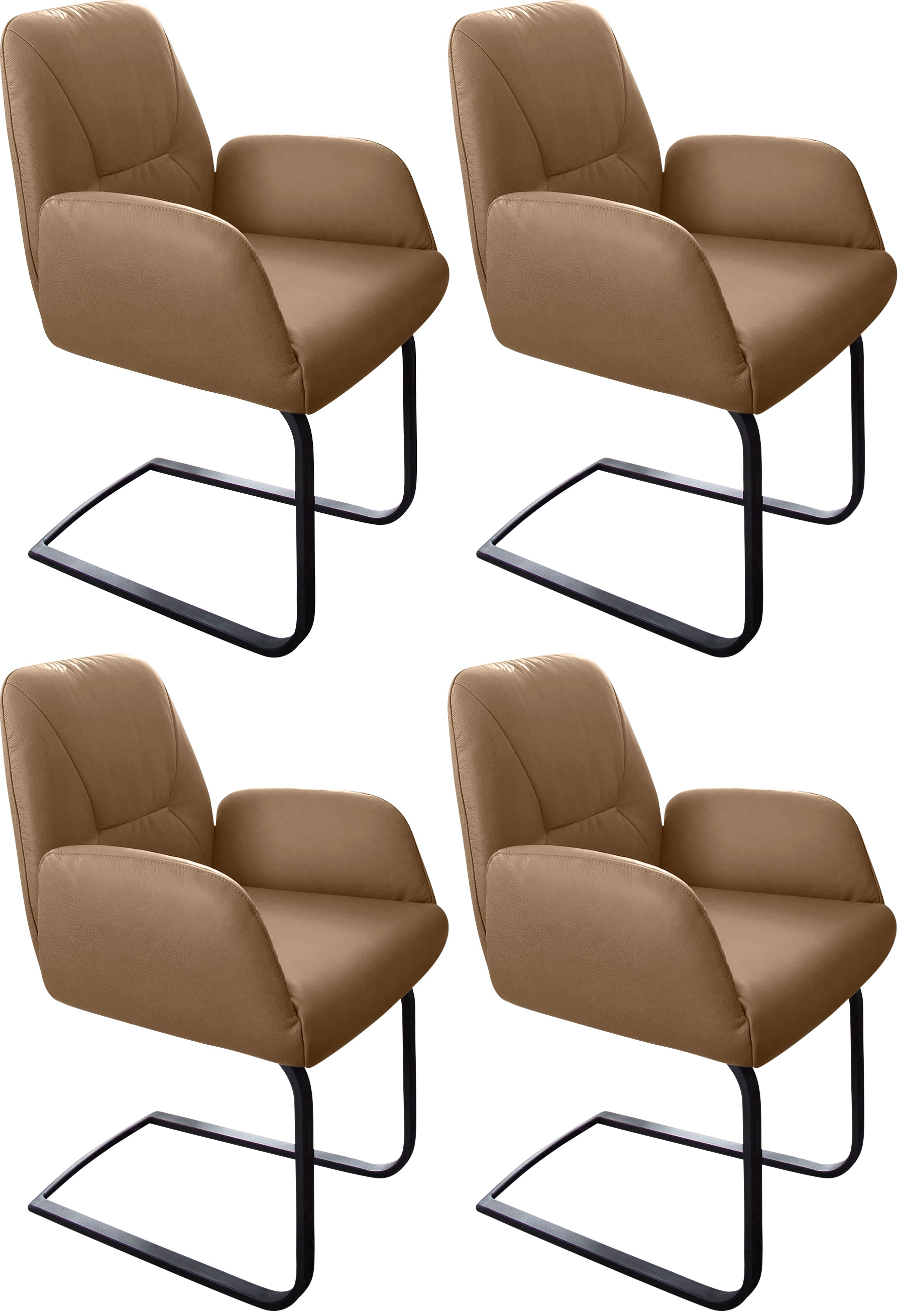 W.SCHILLIG Freischwinger »ole« (Set) 4 Stk.2er- oder 4er-Set, Gestell in Sc günstig online kaufen