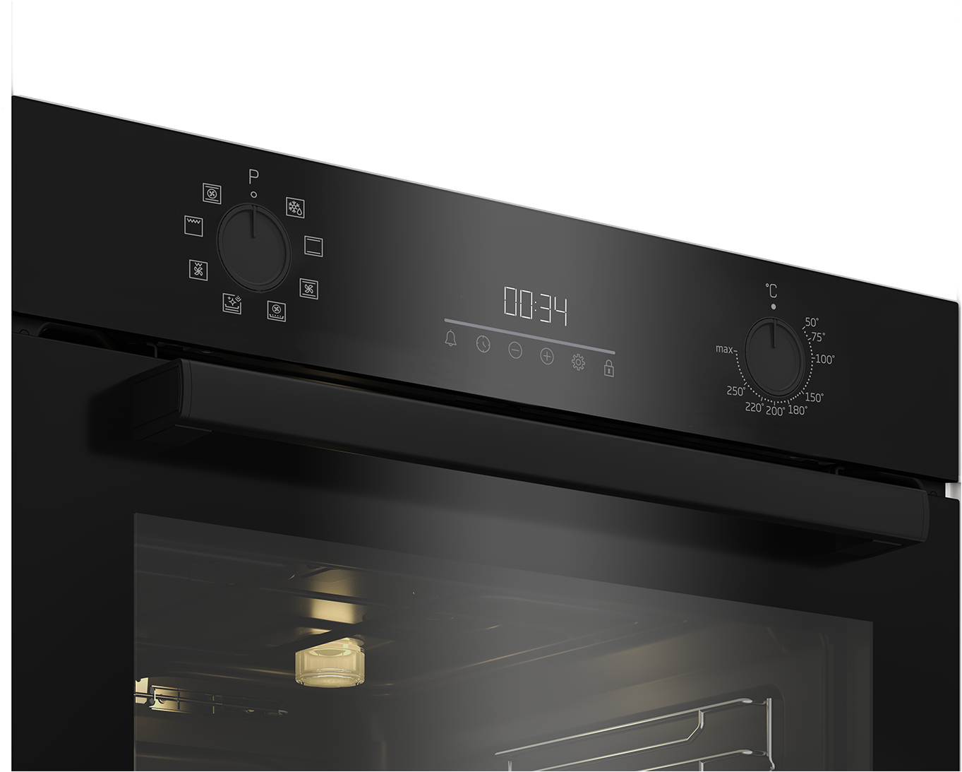 BEKO Elektro-Herd-Set »BBSM11340B«, mit 1-fach-Teleskopauszug, AeroPerfect