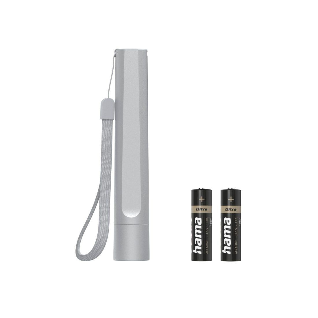 Hama LED Taschenlampe »LED-Taschenlampe, Batterien, Aluminium, 3 Modi« stromsparend, robust