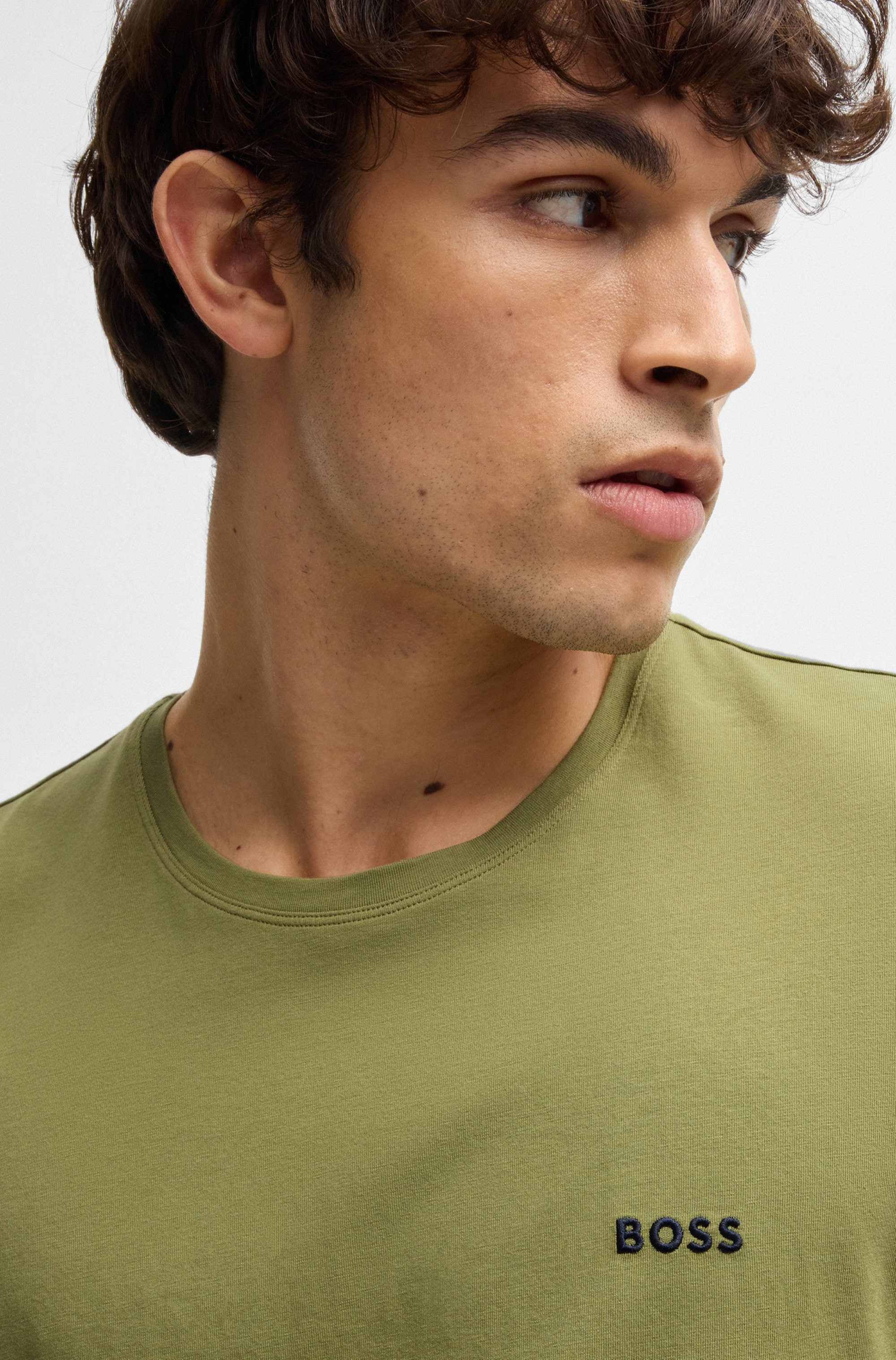 BOSS T-Shirt »Mix&Match T-Shirt R«, mit Logostickerei