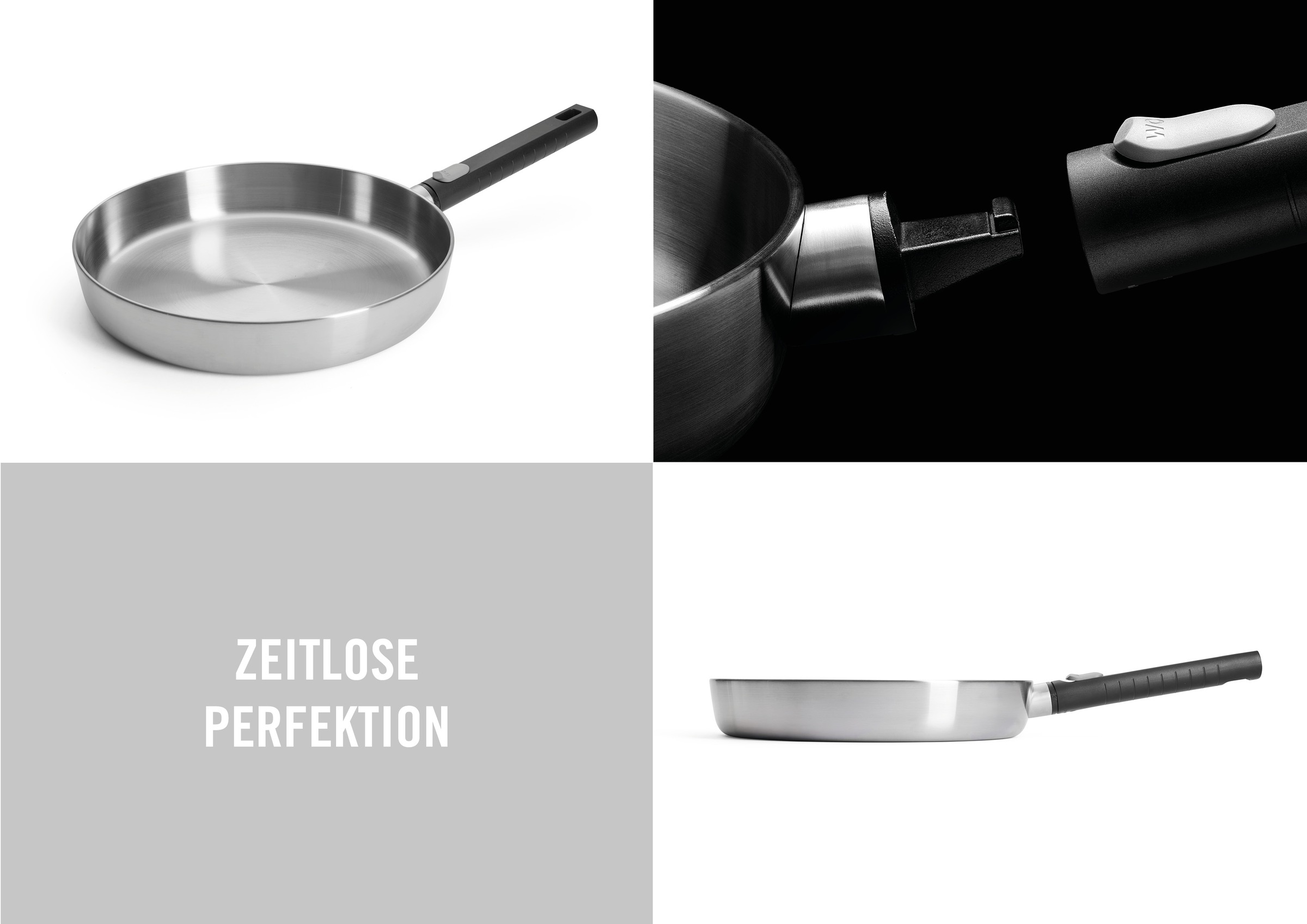 WOLL Bratpfanne »Logic Steel« Edelstahl 18/10 1 Stk. tlg. 5-Schicht-Aufbau günstig online kaufen