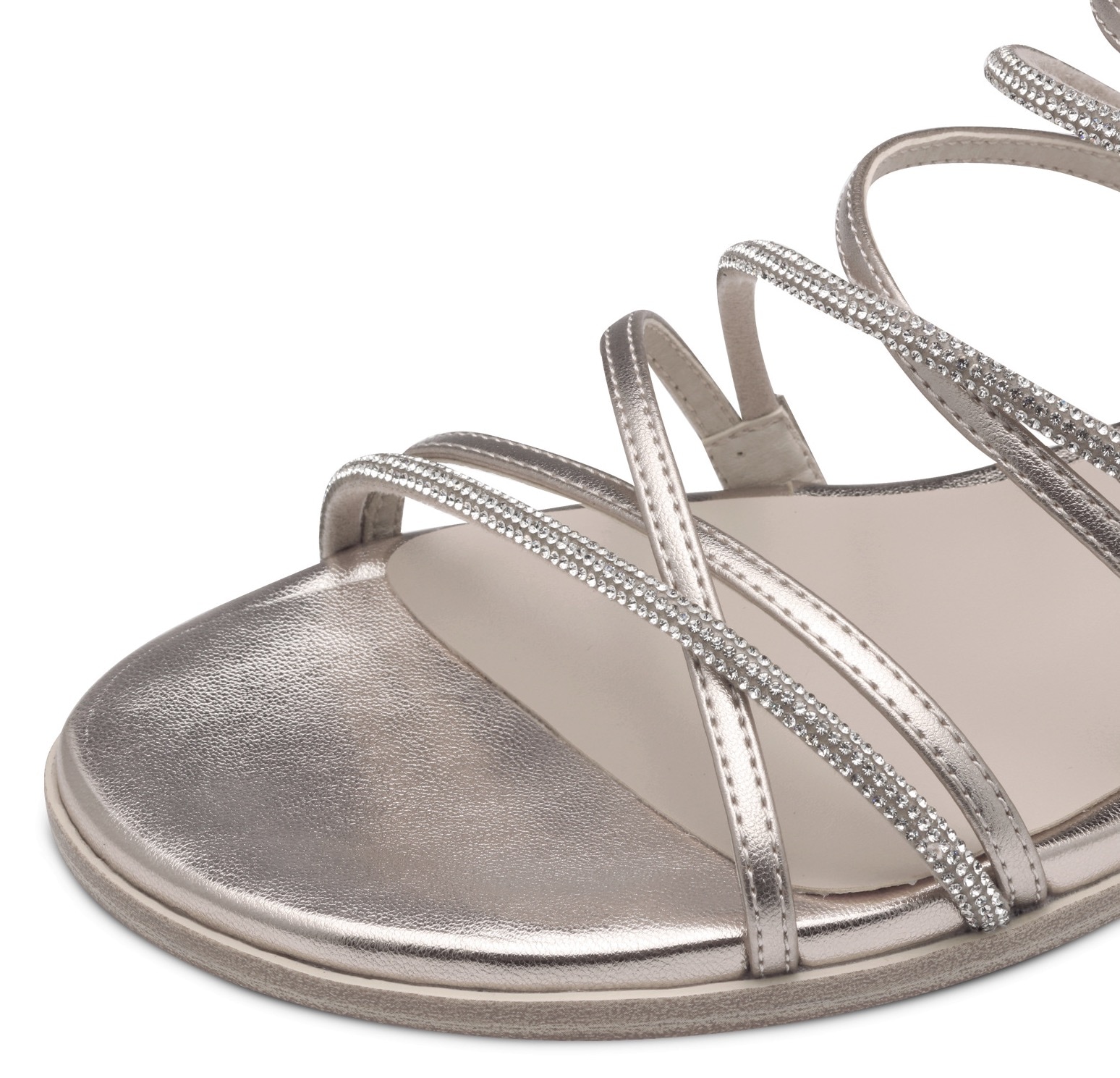 Tamaris Keilsandalette  , Riemchensandale, Sommerschuh mit glitzernden Strasssteinchen