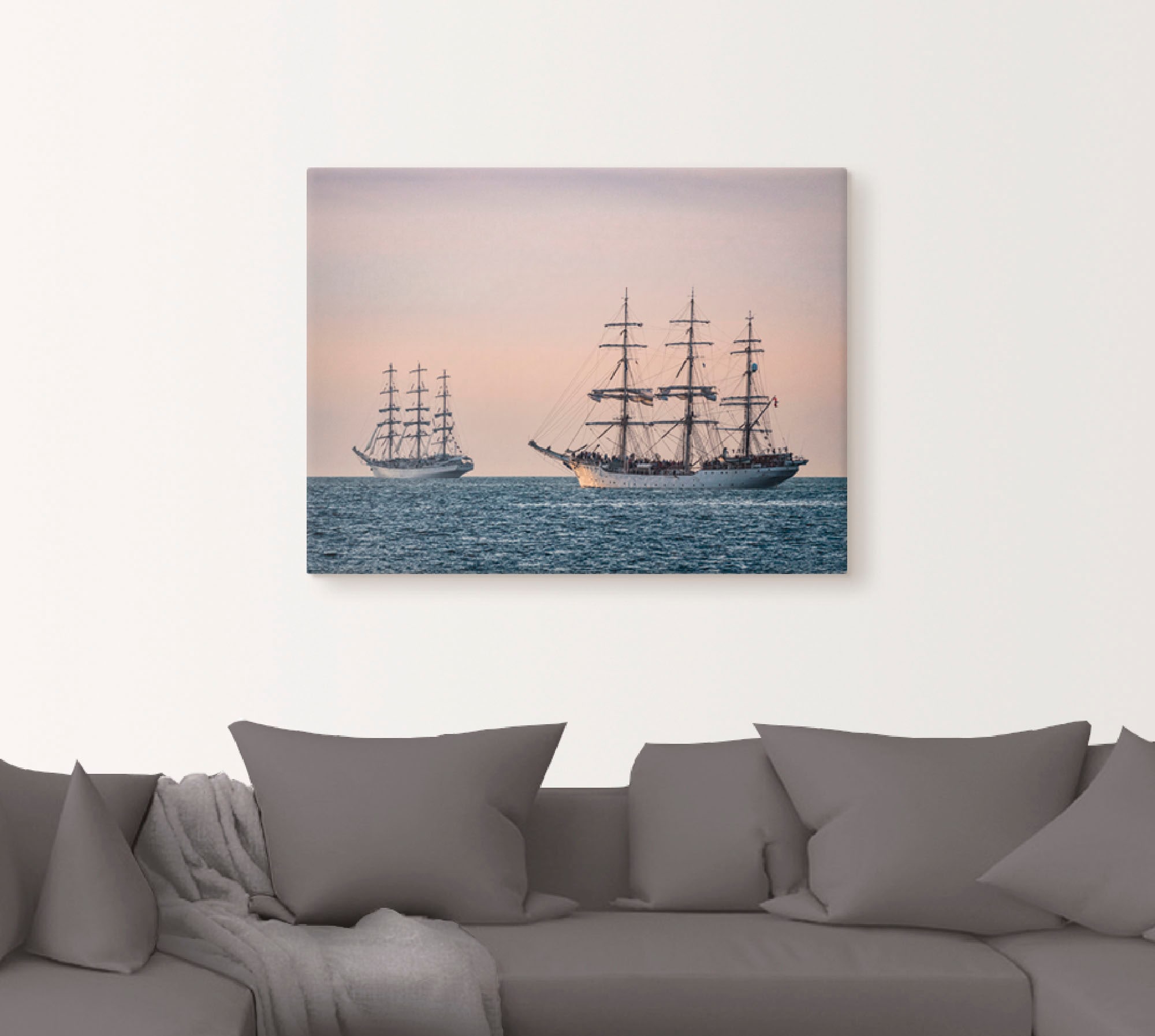 Artland Wandbild »Segelschiffe Hansesail in Rostock«, Boote & Schiffe, (1 St.), als Leinwandbild, Wandaufkleber oder Poster in versch. Größen