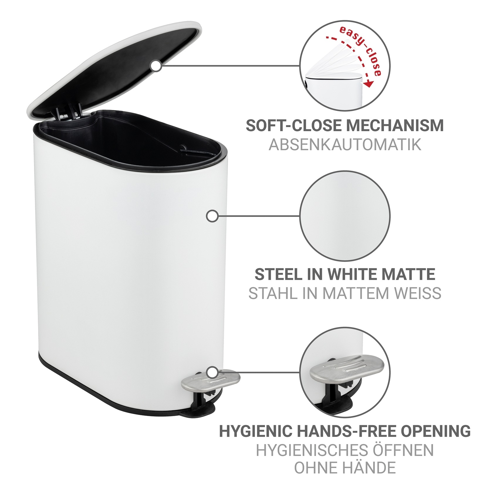 WENKO Kosmetikeimer »Collungo« 1 Behälter