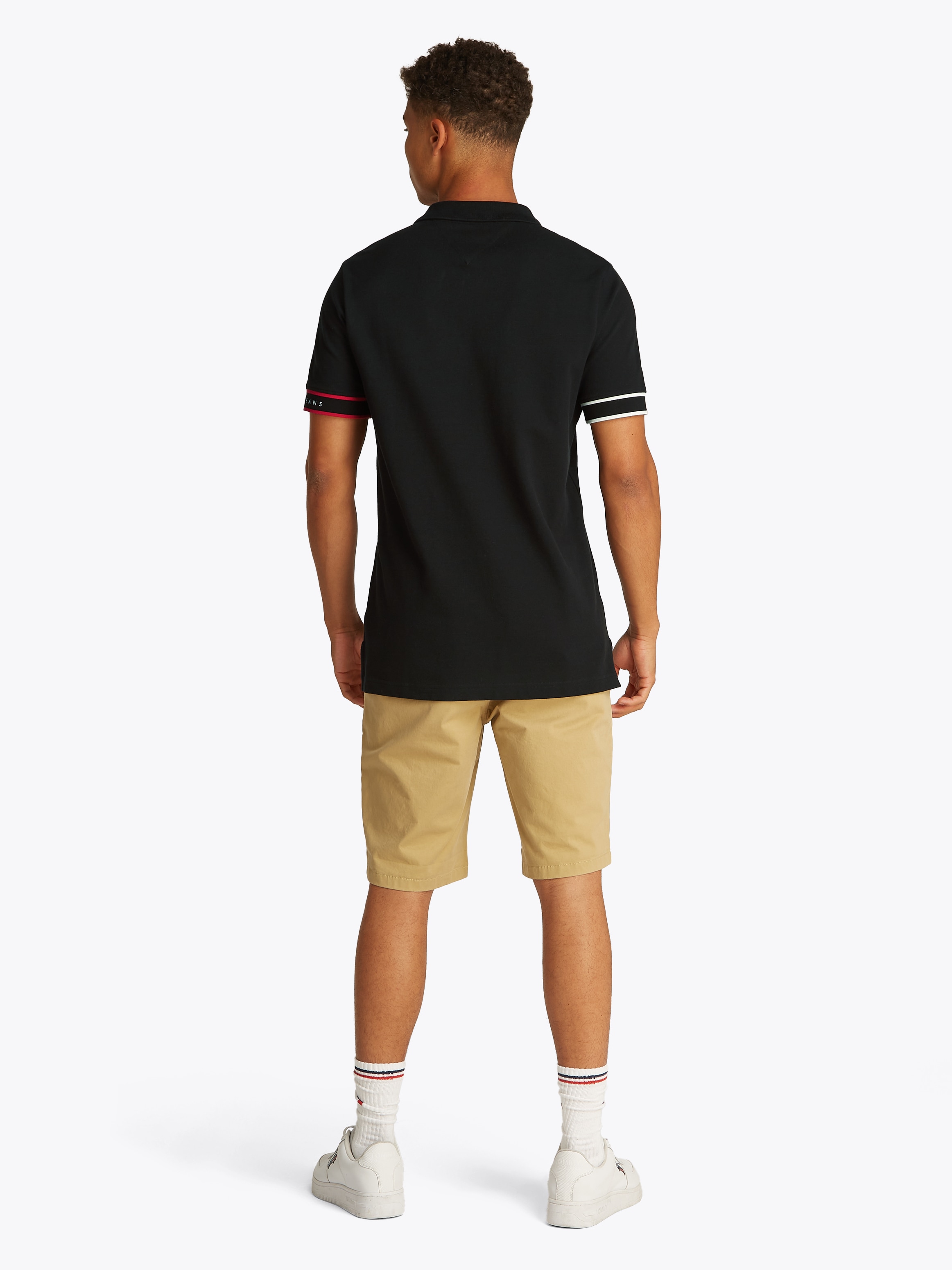 Tommy Jeans Poloshirt »TJM SLIM FLAG CUFF POLO EXT«