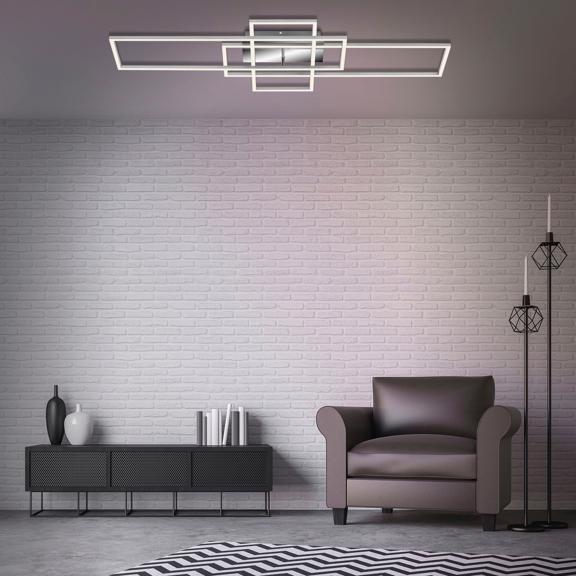 Briloner Leuchten LED Deckenleuchte »3156018 FRAME«, 1 flammig, Deckenlampe günstig online kaufen