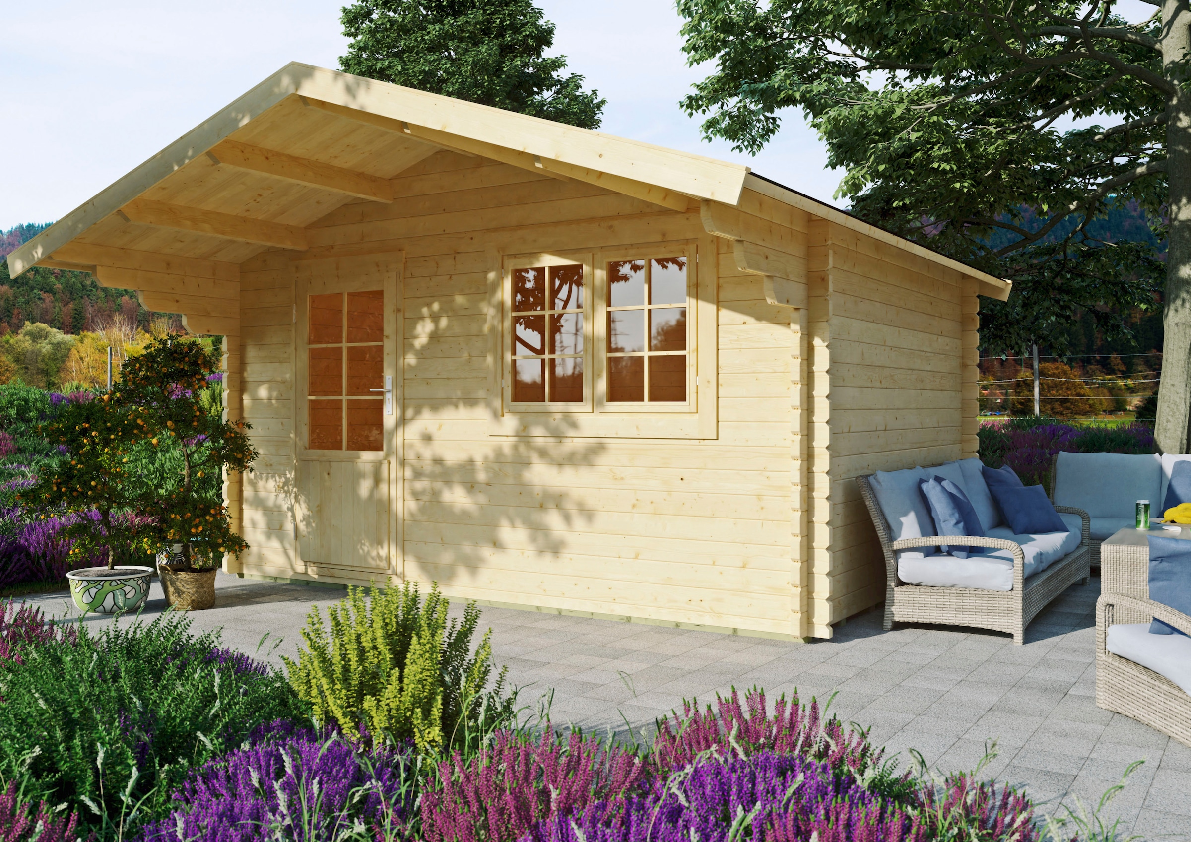 Kiehn-Holz Gartenhaus »Hammersberg«, aus naturbelassenem Fichtenholz