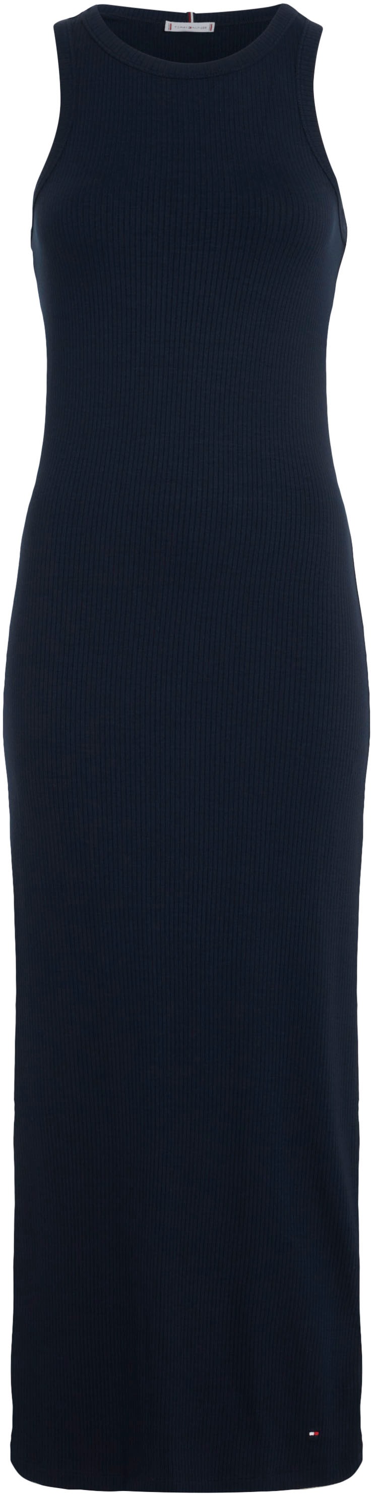 Tommy Hilfiger Jerseykleid »SLIM 5X2 RIB MIDI DRESS NS«, mit Rippenstruktur