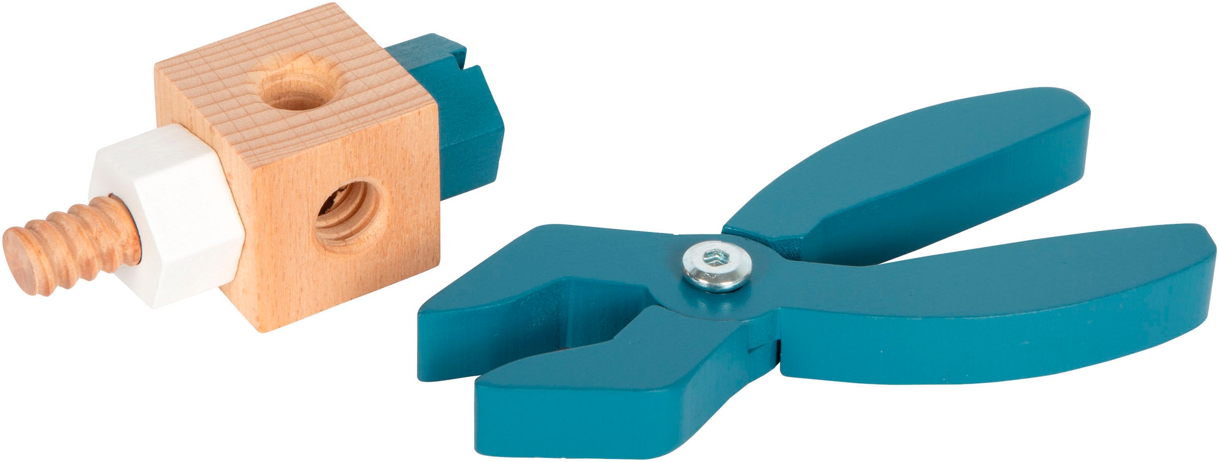 Small Foot Kinder-Werkzeug-Set »Werkzeugkoffer - Workshop«, (53 tlg.), aus Holz