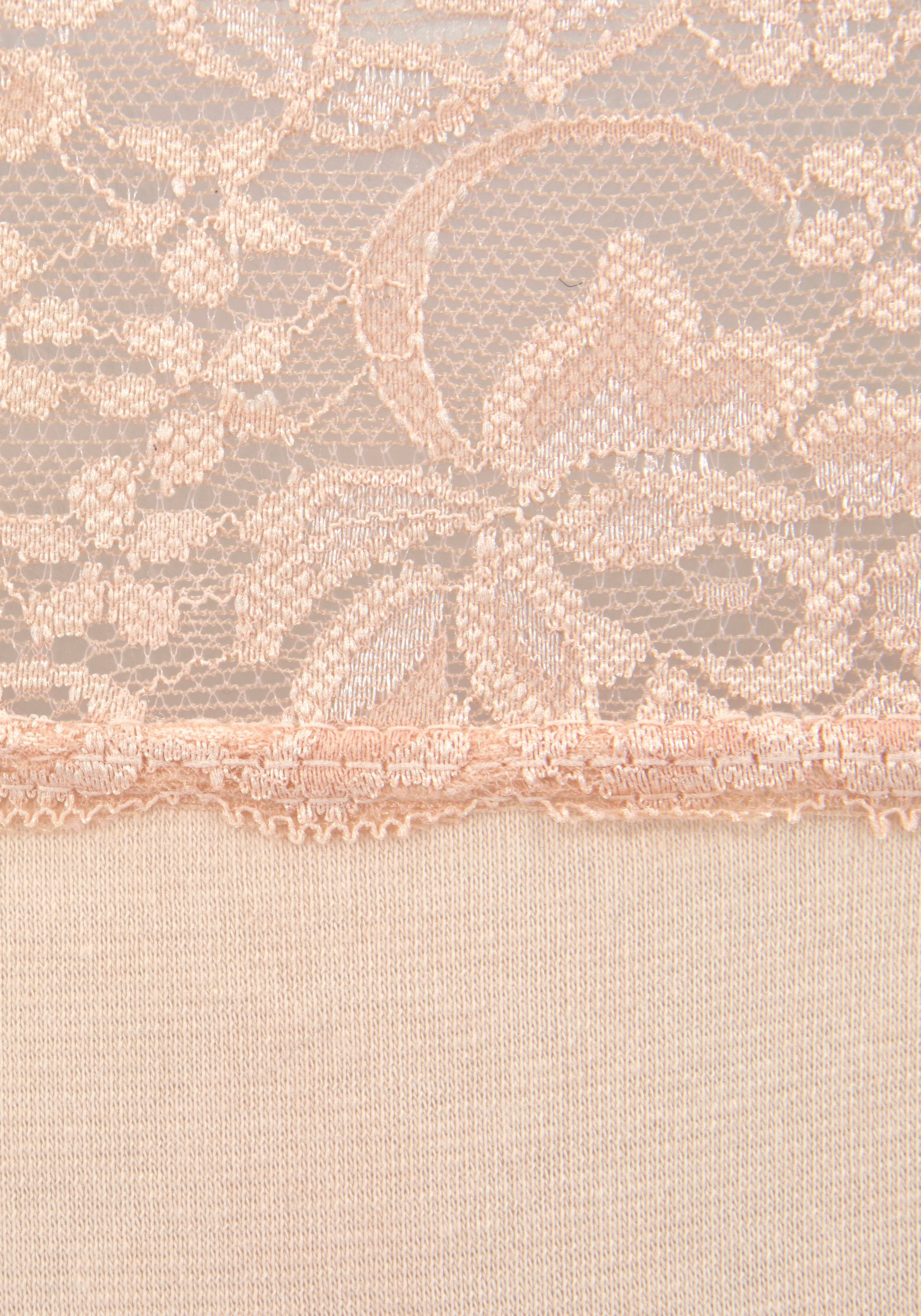 Vivance Panty, (Packung, 3 St.), aus elastischer Baumwolle mit floraler Spitze