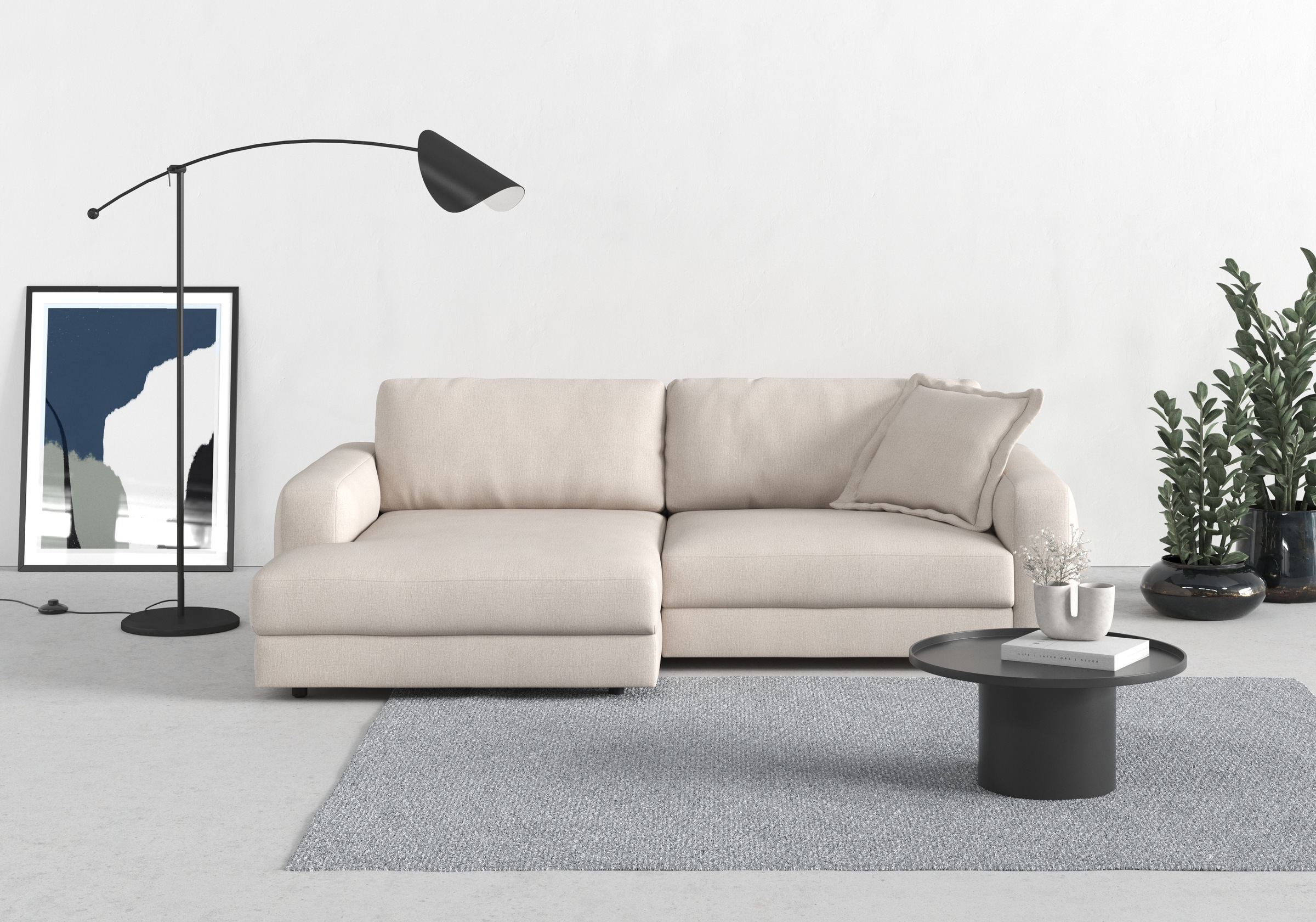 TRENDMANUFAKTUR Ecksofa »Bourbon« mit extra hohem Sitzkomfort, auch in Cord günstig online kaufen