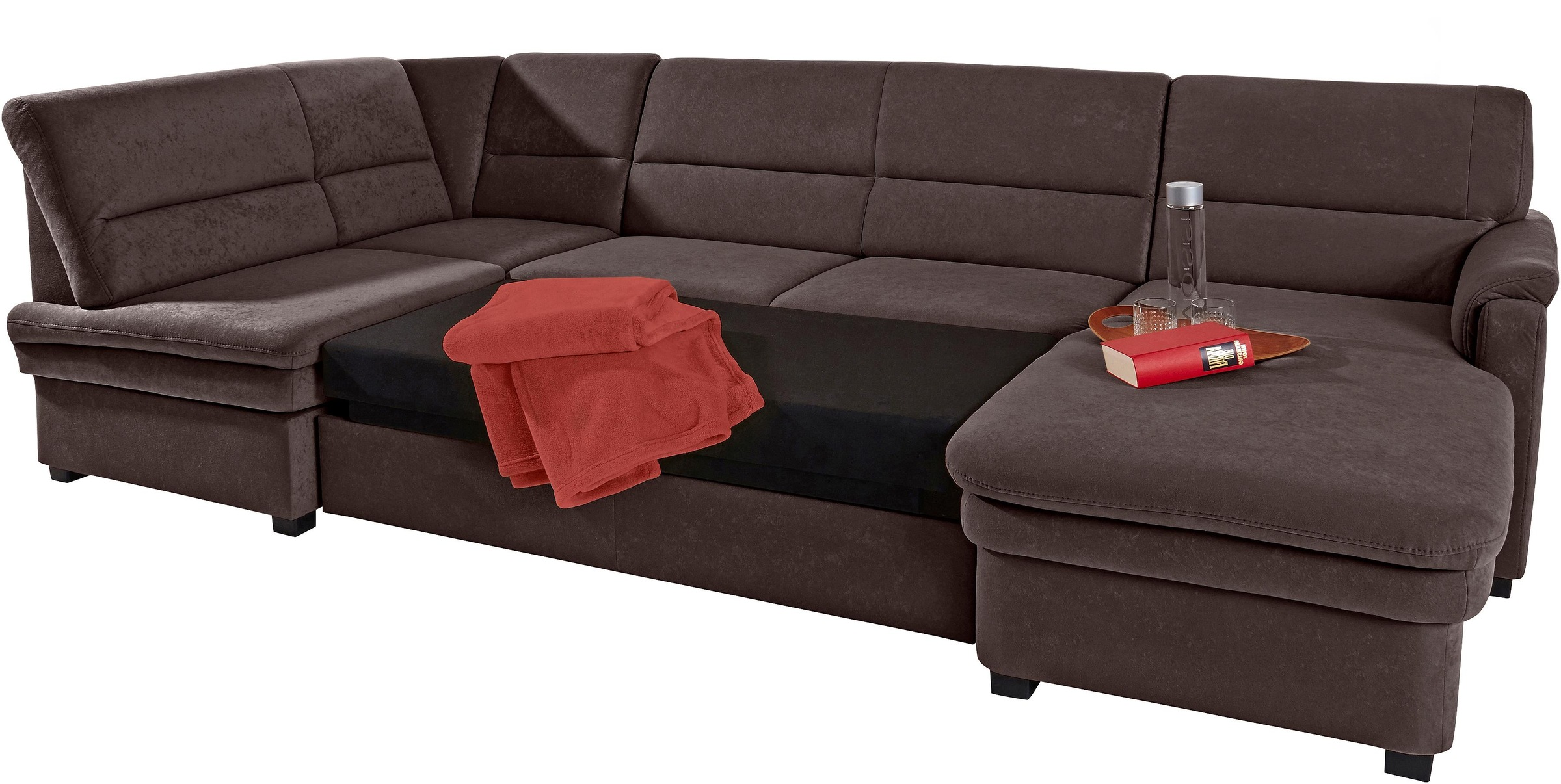 sit&more Wohnlandschaft »Pisa U-Form« mit Federkern, wahlweise mit Bettfunk günstig online kaufen