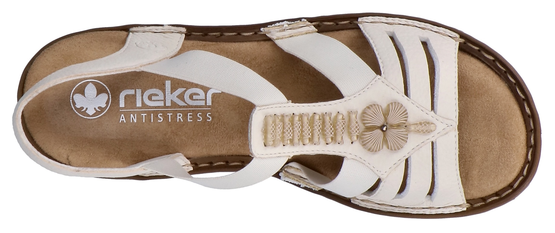 Rieker Riemchensandale  Sommerschuh, Sandalette, Keilabsatz, mit schöner Verzierung