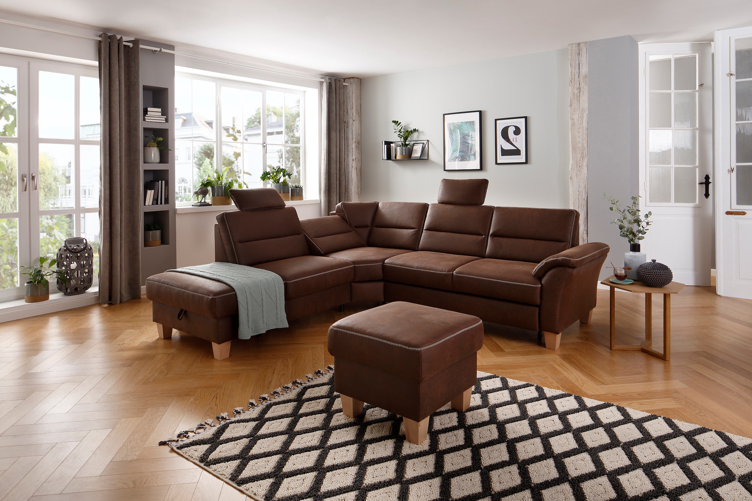 Home affaire Ecksofa »Soleo L-Form«, komfortabel durch Trapezecke mit Relax günstig online kaufen