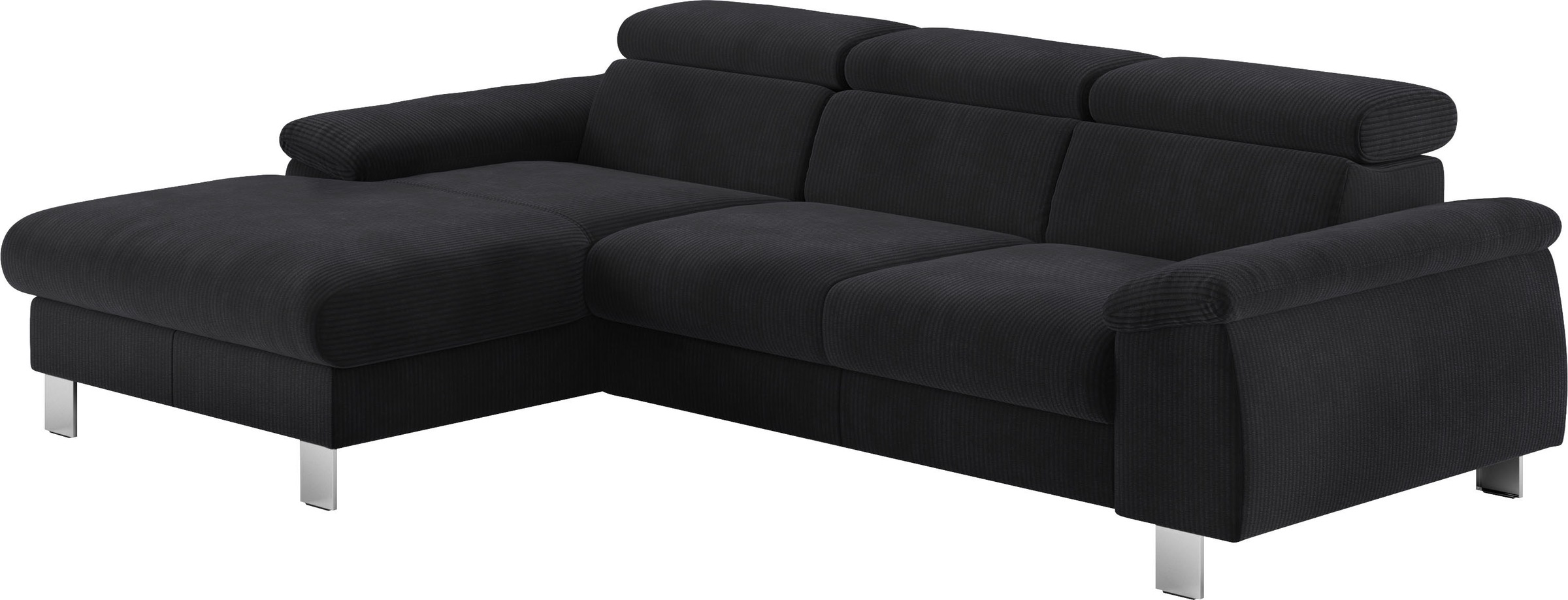 COTTA Ecksofa Komaris, Ecksofa, wahlweise mit RGB-LED-Beleuchtung und Bettf günstig online kaufen