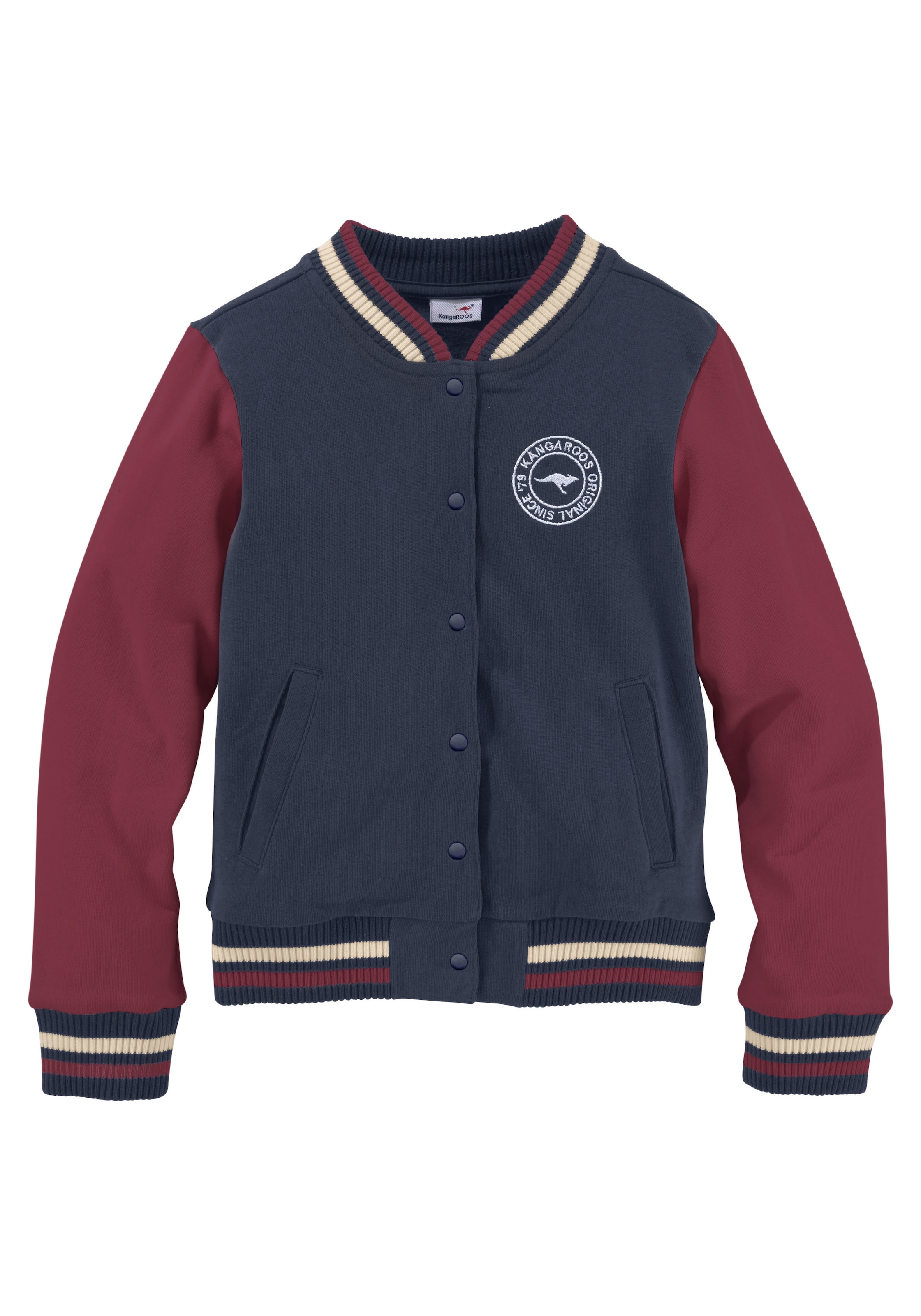 KangaROOS Sweatjacke »College-Jacke« mit Kragen