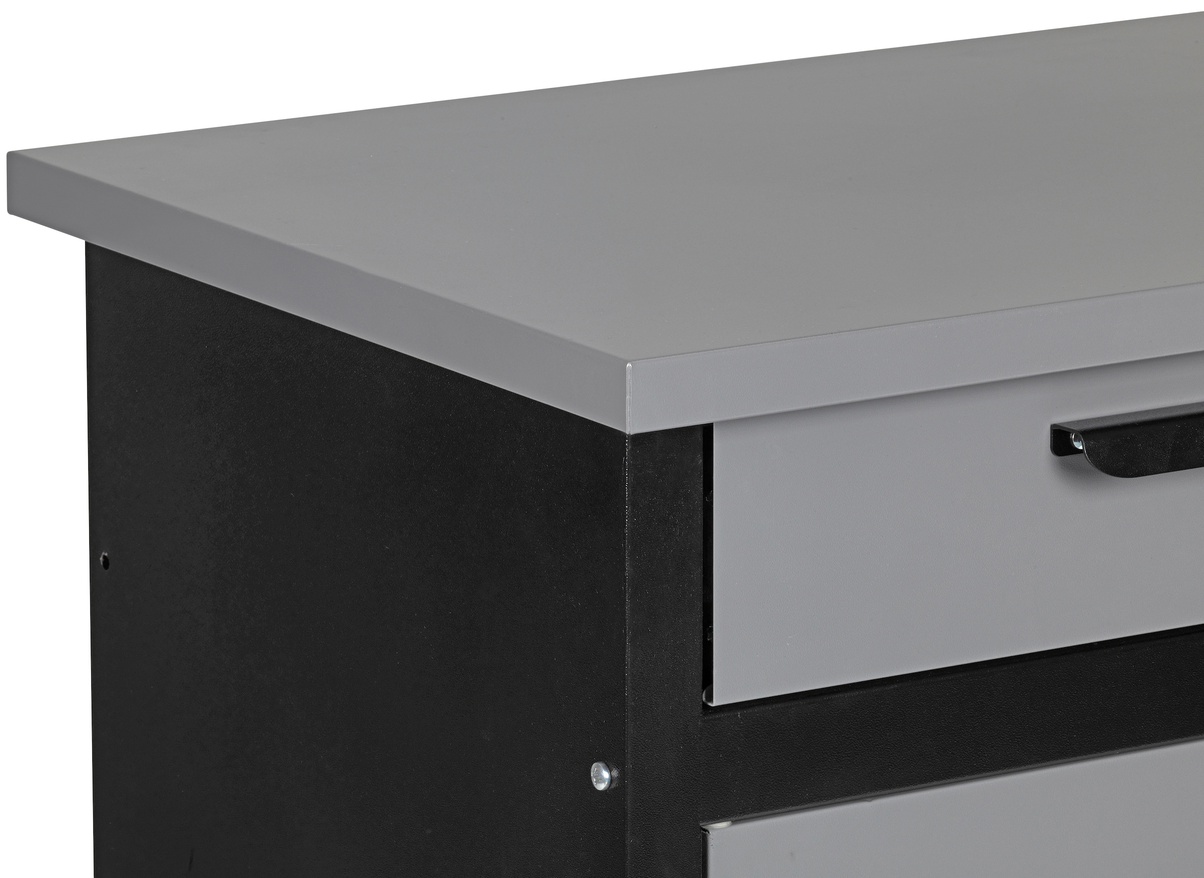 Profiwerk Werkbank »Werkstattset Kiel«, (Set, 3 tlg.), Breite 160 cm, abschließbar, höhenverstellbar, Hängeschrank & Lochwand