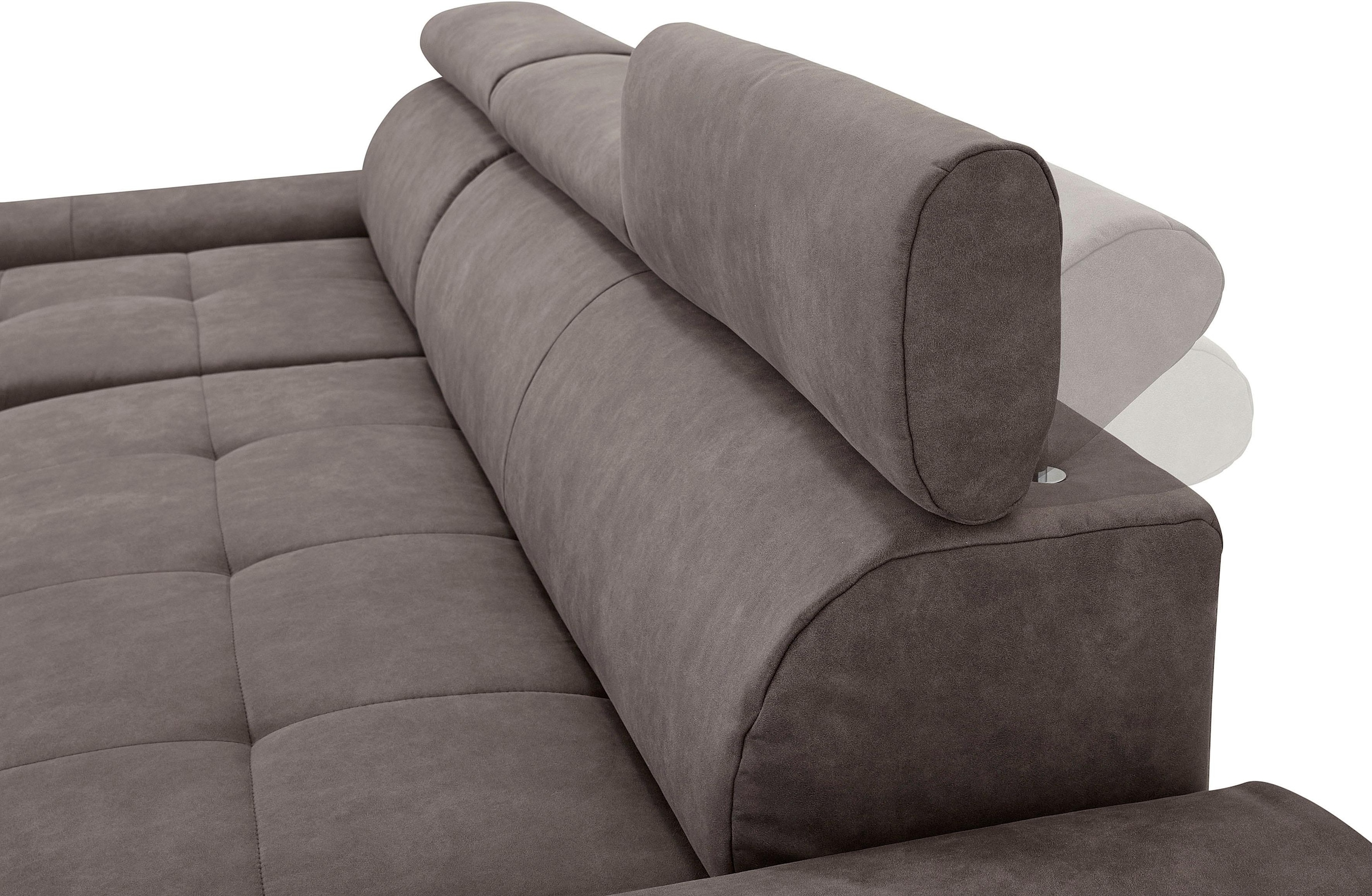 sit&more Ecksofa »Riva L-Form«, inklusive Kopteilverstellung, wahlweise mit Bettfunktion