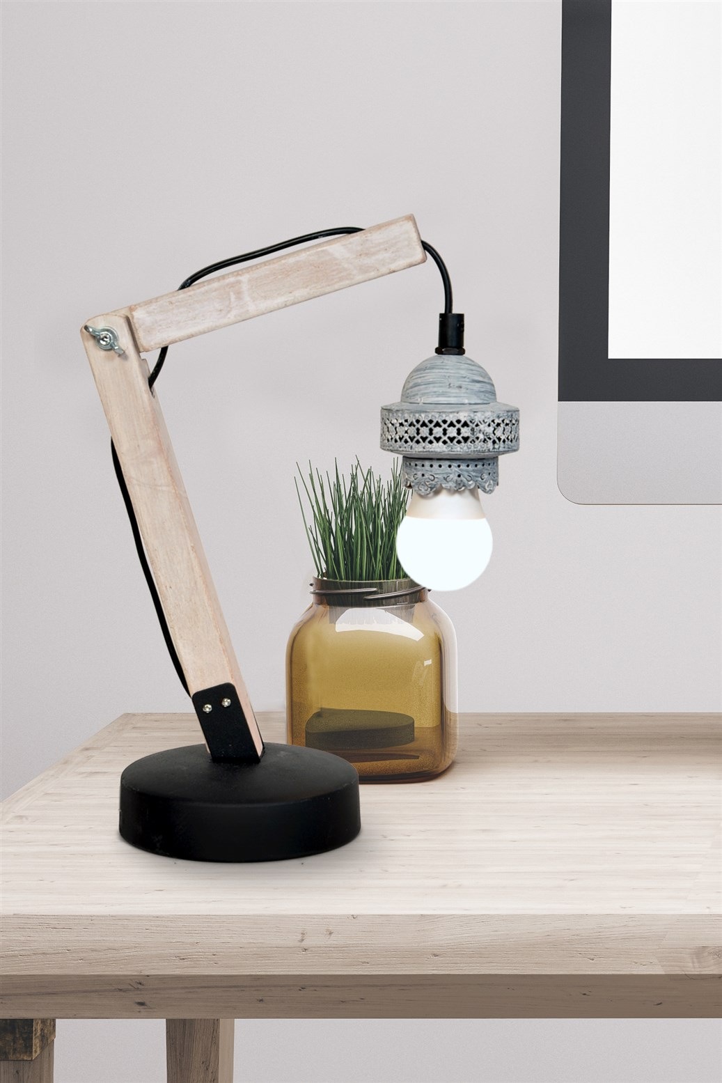 Kayoom Tischleuchte »Tischlampe Rossa VI«, 1 flammig, Leuchtmittel E27   oh günstig online kaufen