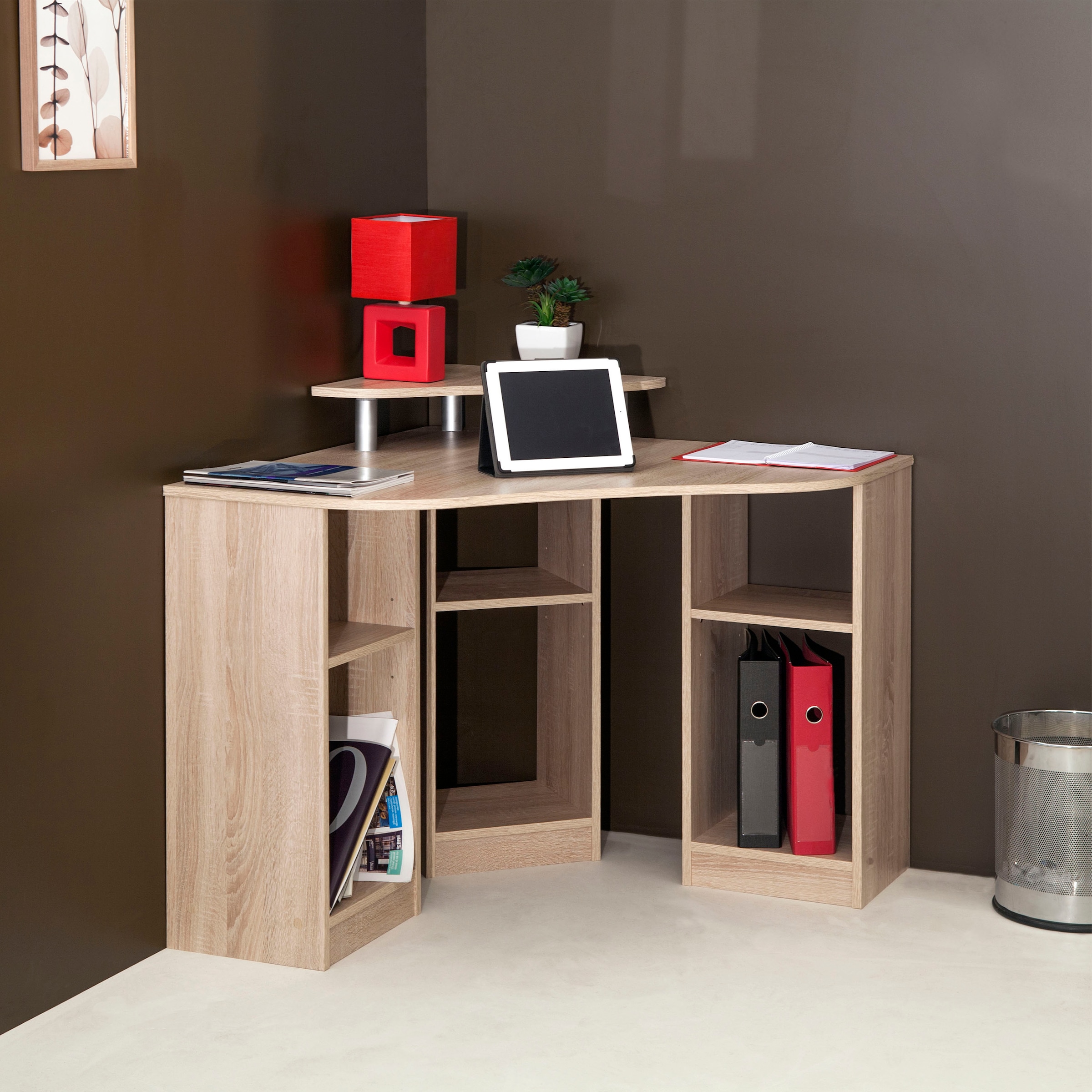 TemaHome Schreibtisch »Corner«, Melamingestell, Tischplatte in untersch. Farbvarianten, Breite 94 cm