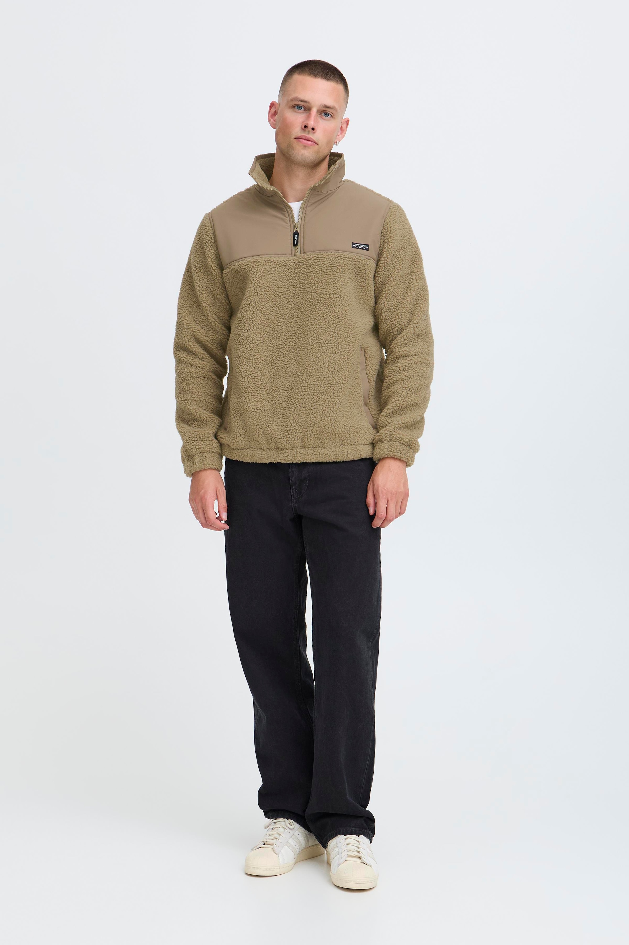 Blend Fleecepullover »BHTORTEX«, Kunstfaser, regular fit
