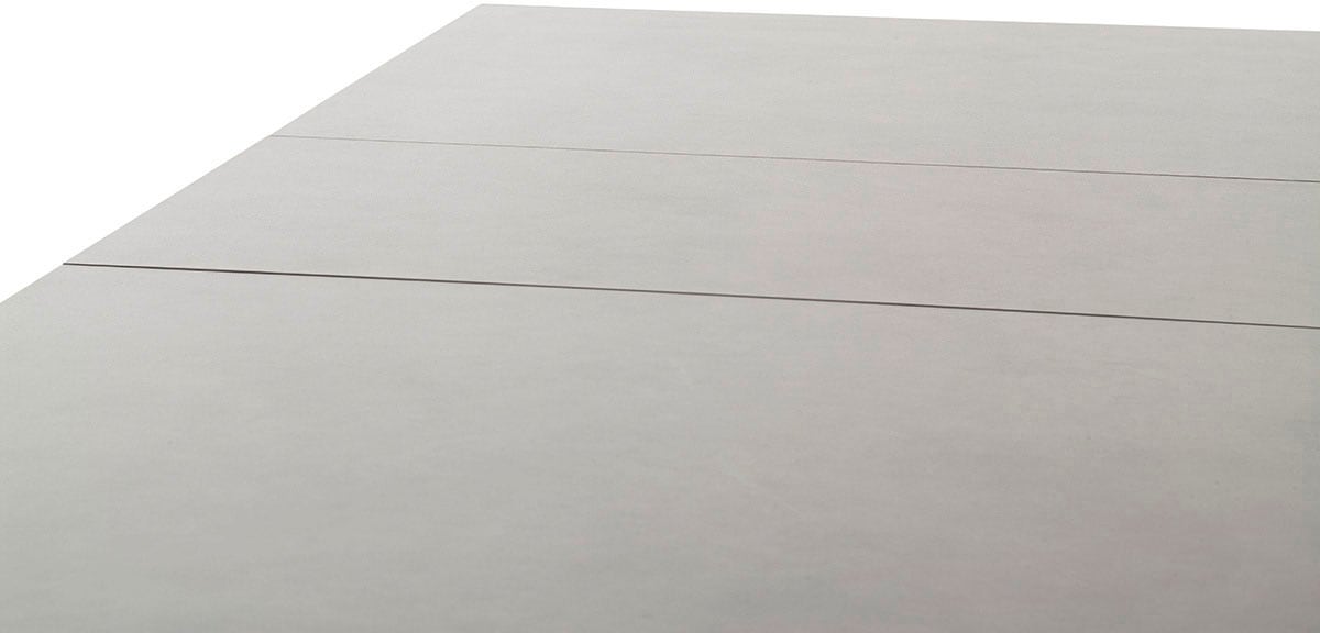 MCA furniture Esstisch »MASSARO Tisch mit Säule 160-210 cm«, (Einzelstück), Keramik, Metall, Synchronauszug, ausziehbar, 6-8 Pers.