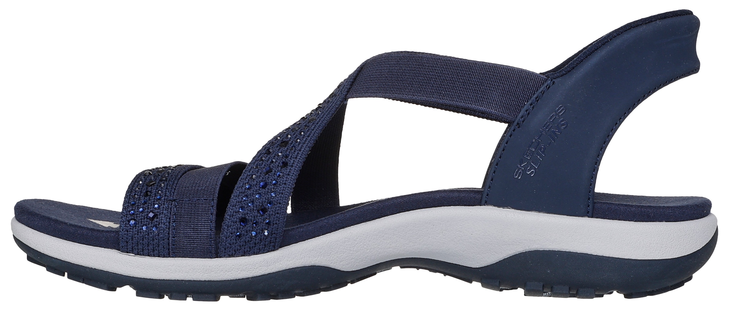 Skechers Sandale »REGGAE SLIM-SUMMER SPARKLE«, Sandalette, Schlupfschuh mit Slip-ins Funktion