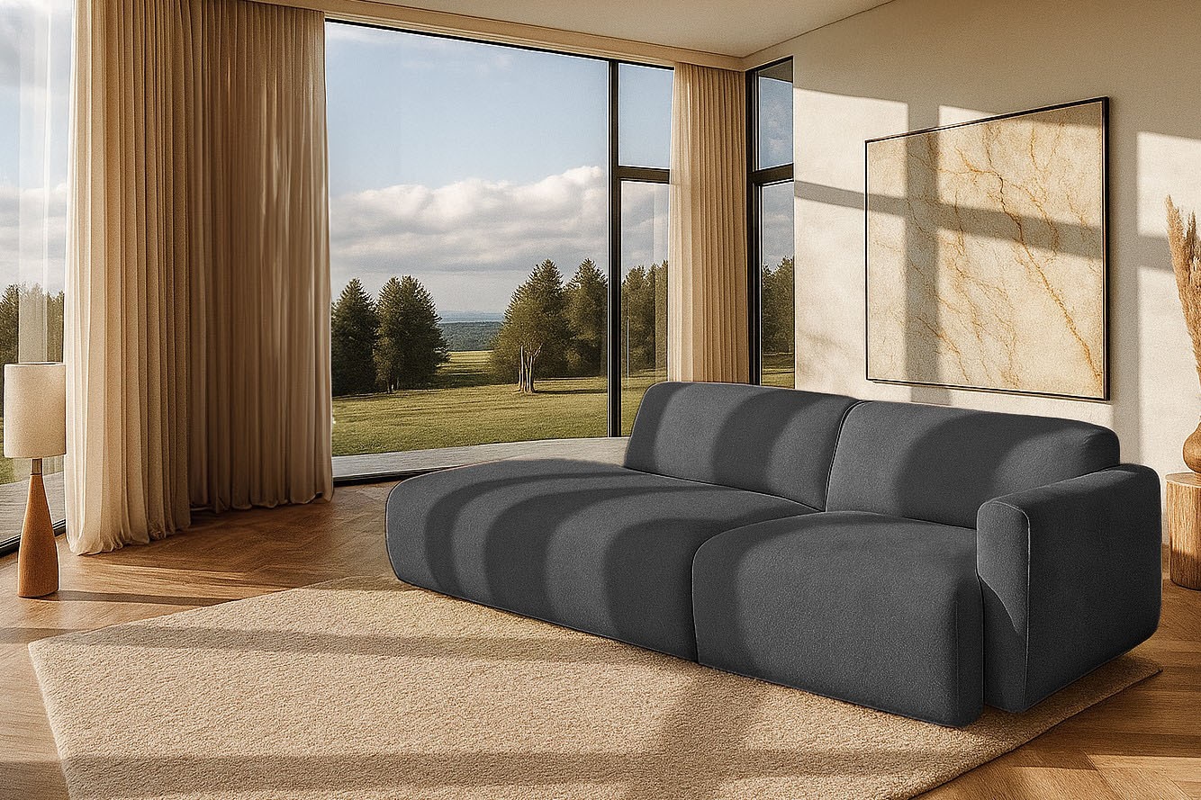 Home affaire 2-Sitzer »Myrland Kompaktsofa« Breite 263 cm, Chenille, Easy Clean Stoff, mit Kaltschaum