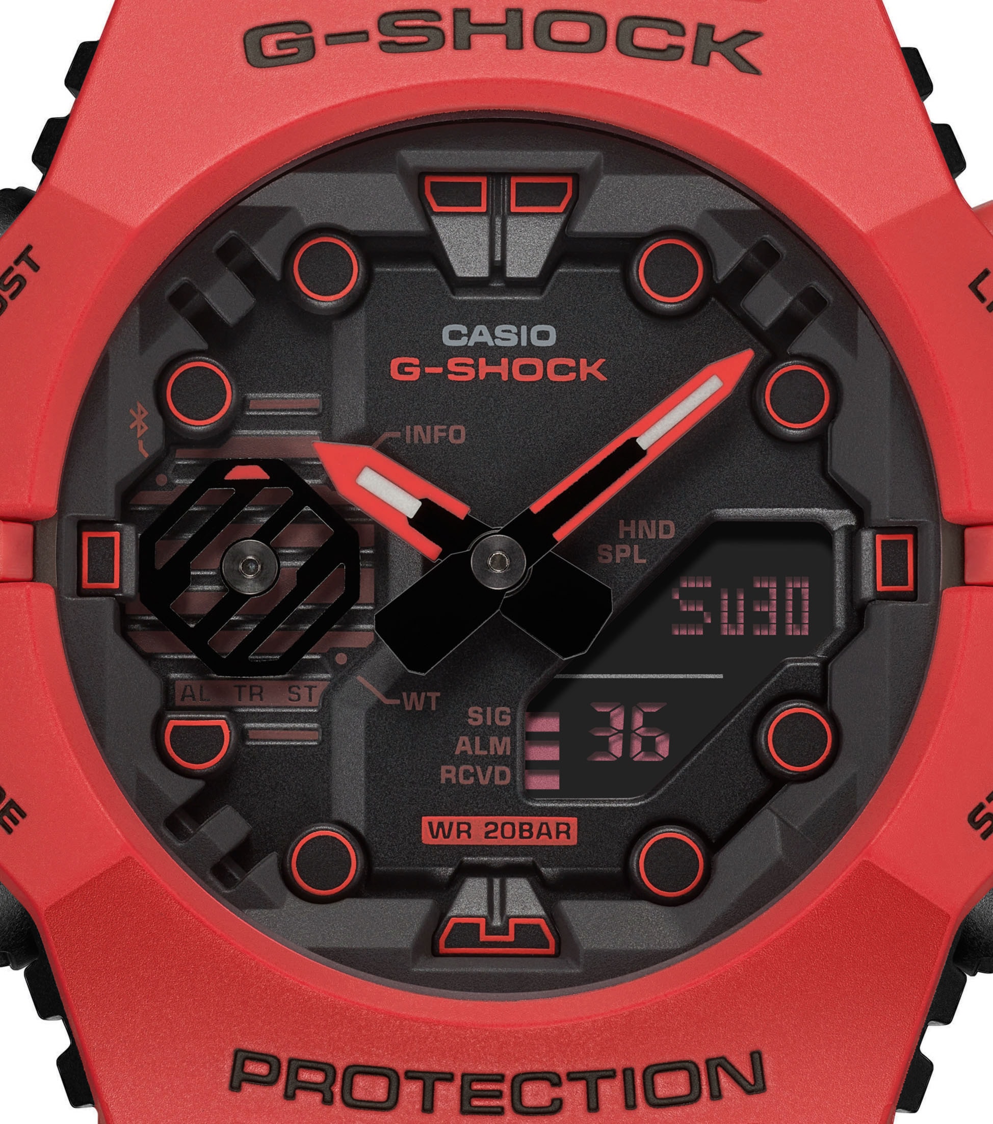 CASIO G-SHOCK Smartwatch »GA-B001-4AER«, Armbanduhr, Herrenuhr, Bluetooth, Stoppfunktion, Weltzeit)