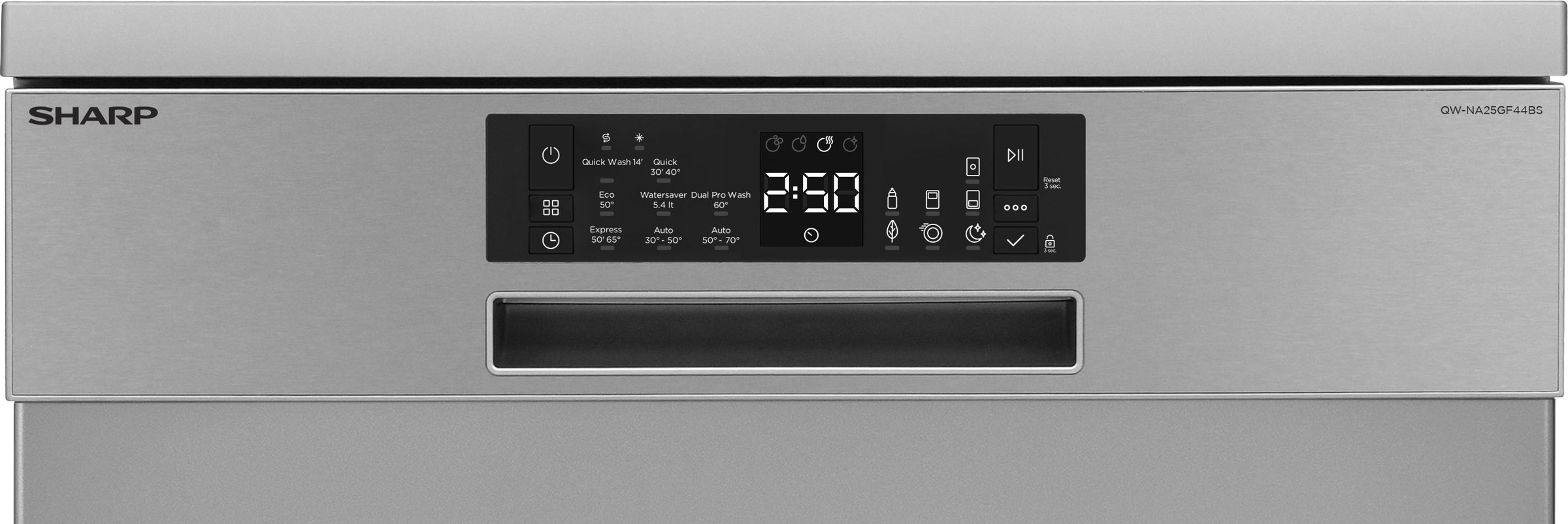 Sharp Standgeschirrspüler »QW-NA25GF44BS-DE«, 14 Maßgedecke