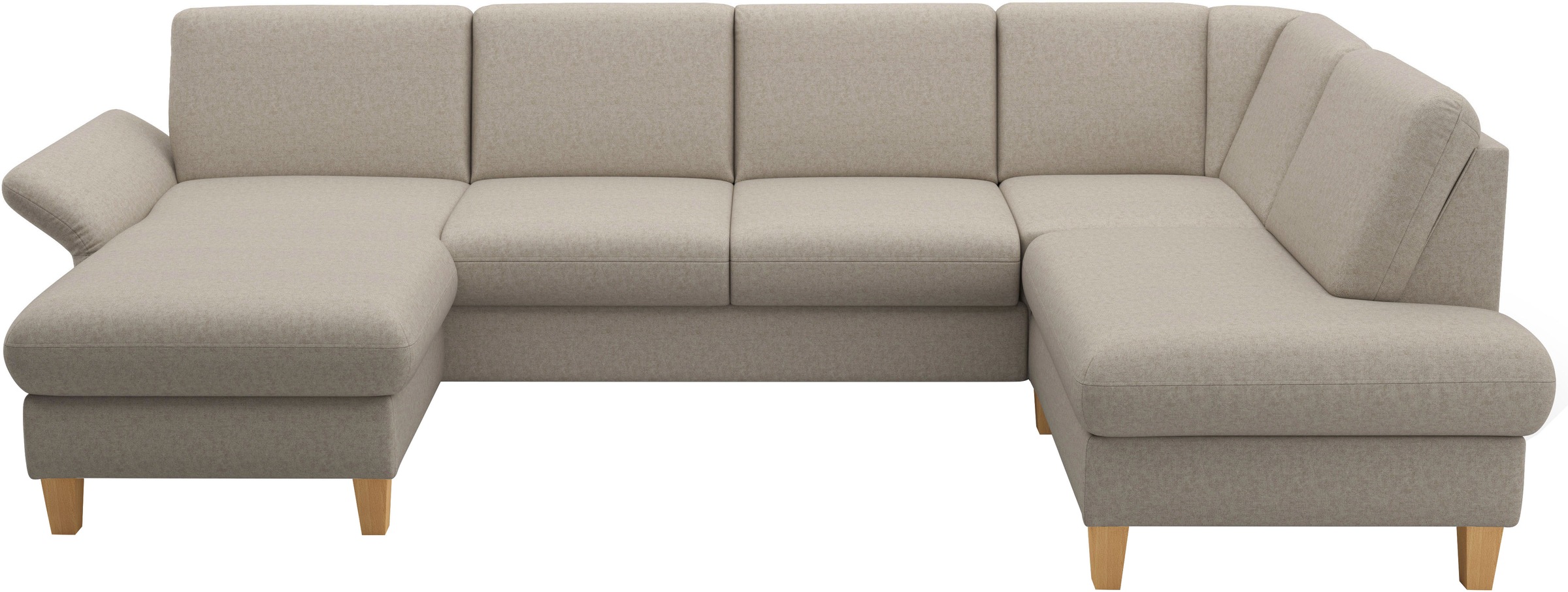 Home affaire Wohnlandschaft »Rochelle, U-Form« optional mit Armteilverstell günstig online kaufen