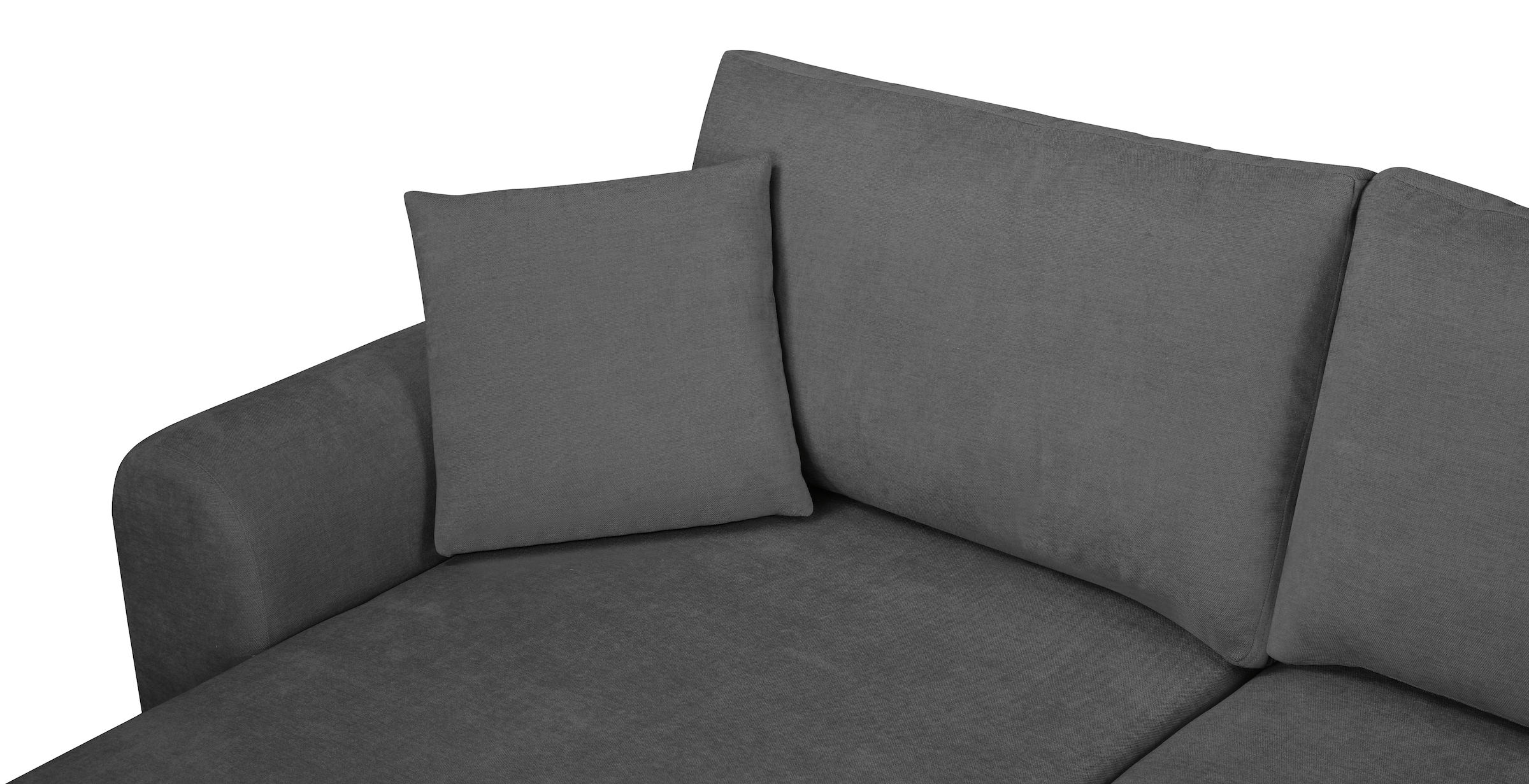 OTTO home Ecksofa »JONAA L-Form, 241cm - OTTO. Verlässliche Qualität.« 133/200cm, Recamiere links/rechts, Bettkasten, Cord u. Struktur